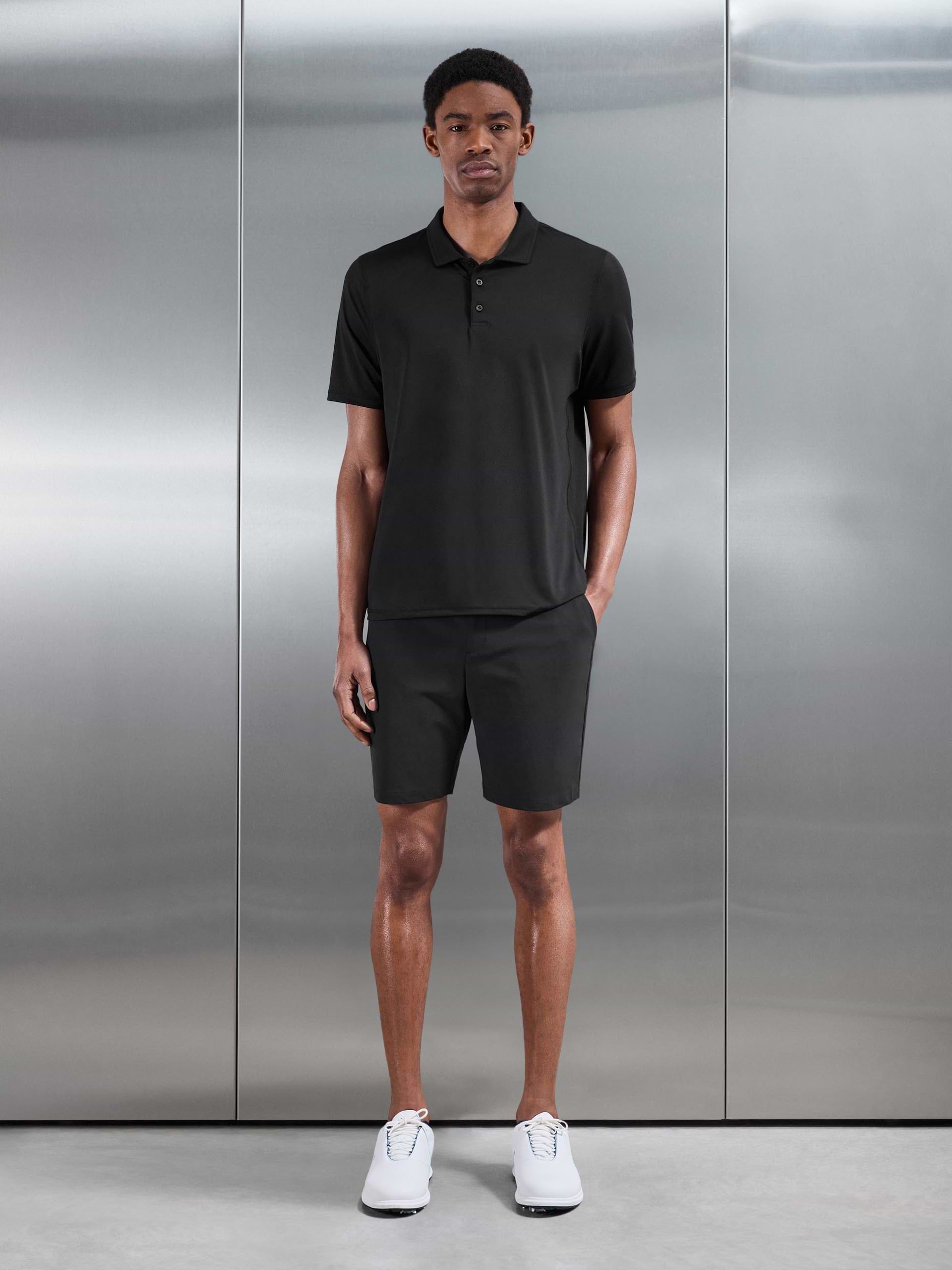 Golf Polo Shirt in Black