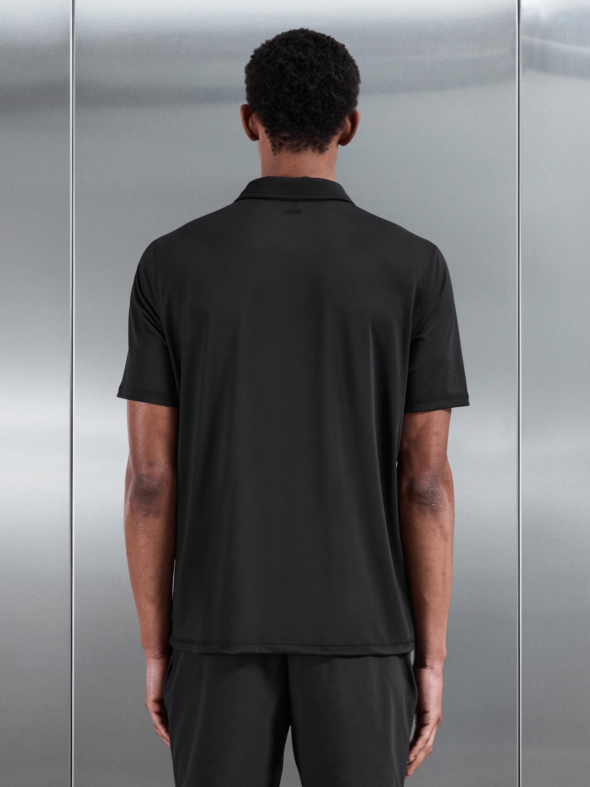 Mens Golf Polo Shirt in Black