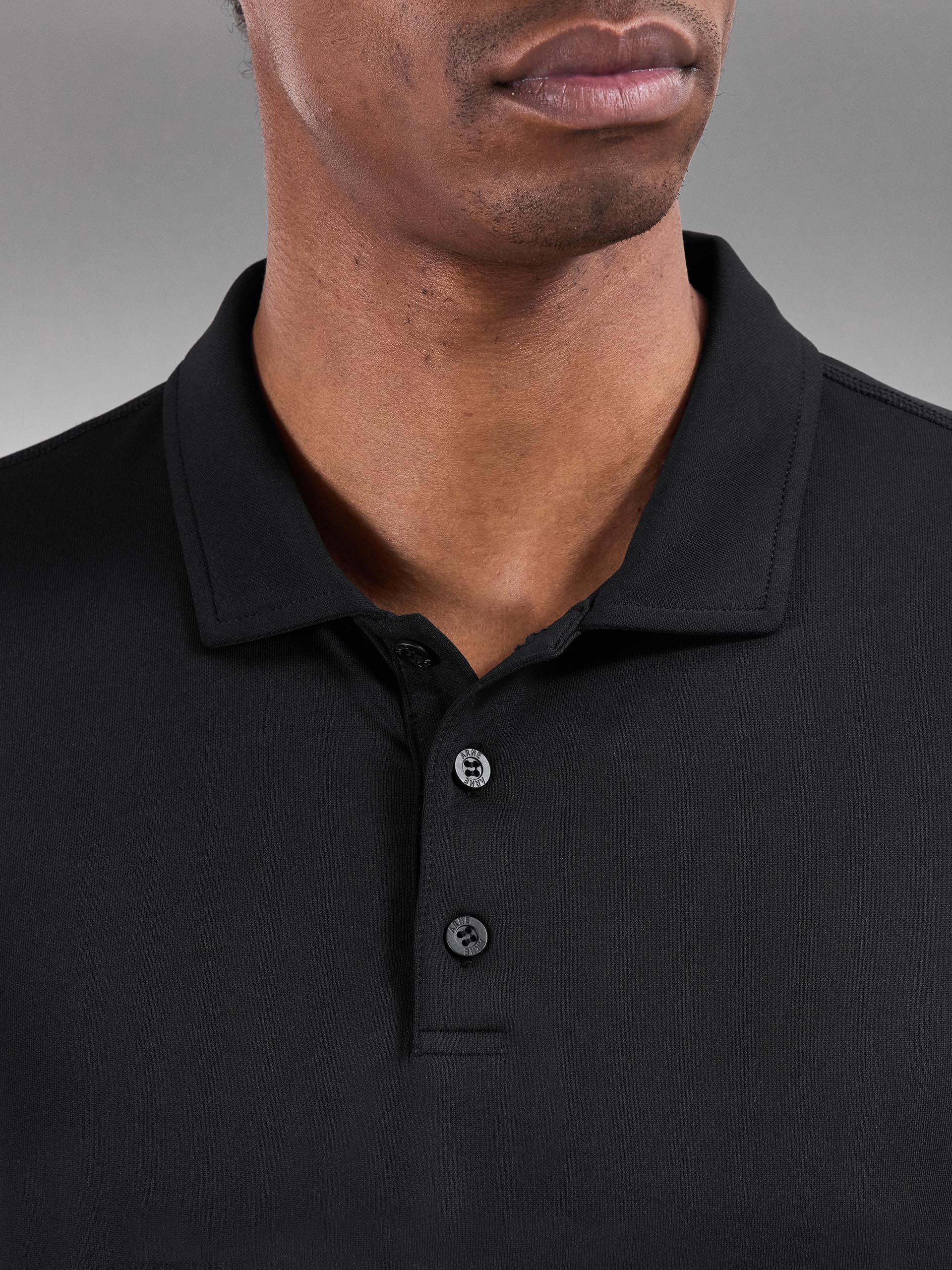 Mens Golf Polo Shirt in Black