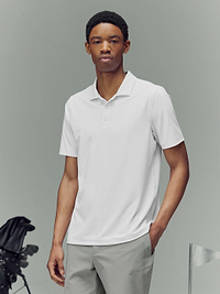 Mens Golf Polo Shirt in White
