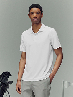 Mens Golf Polo Shirt in White