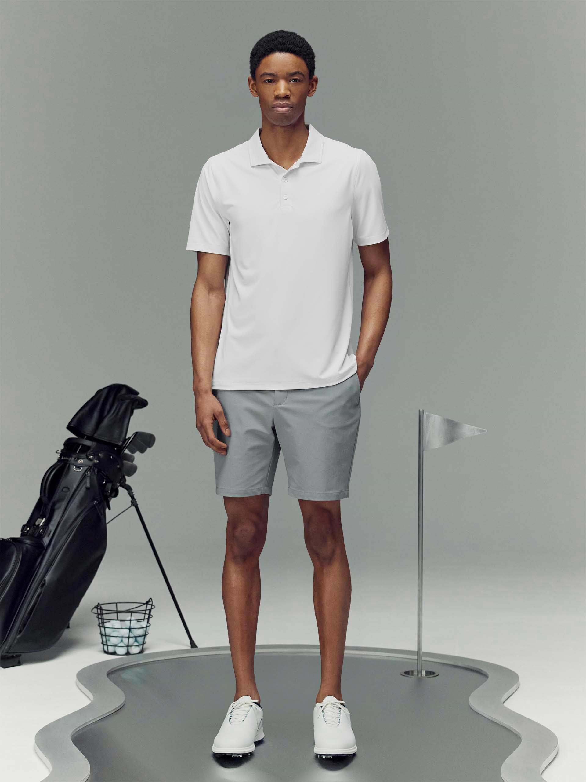 Mens Golf Polo Shirt in White