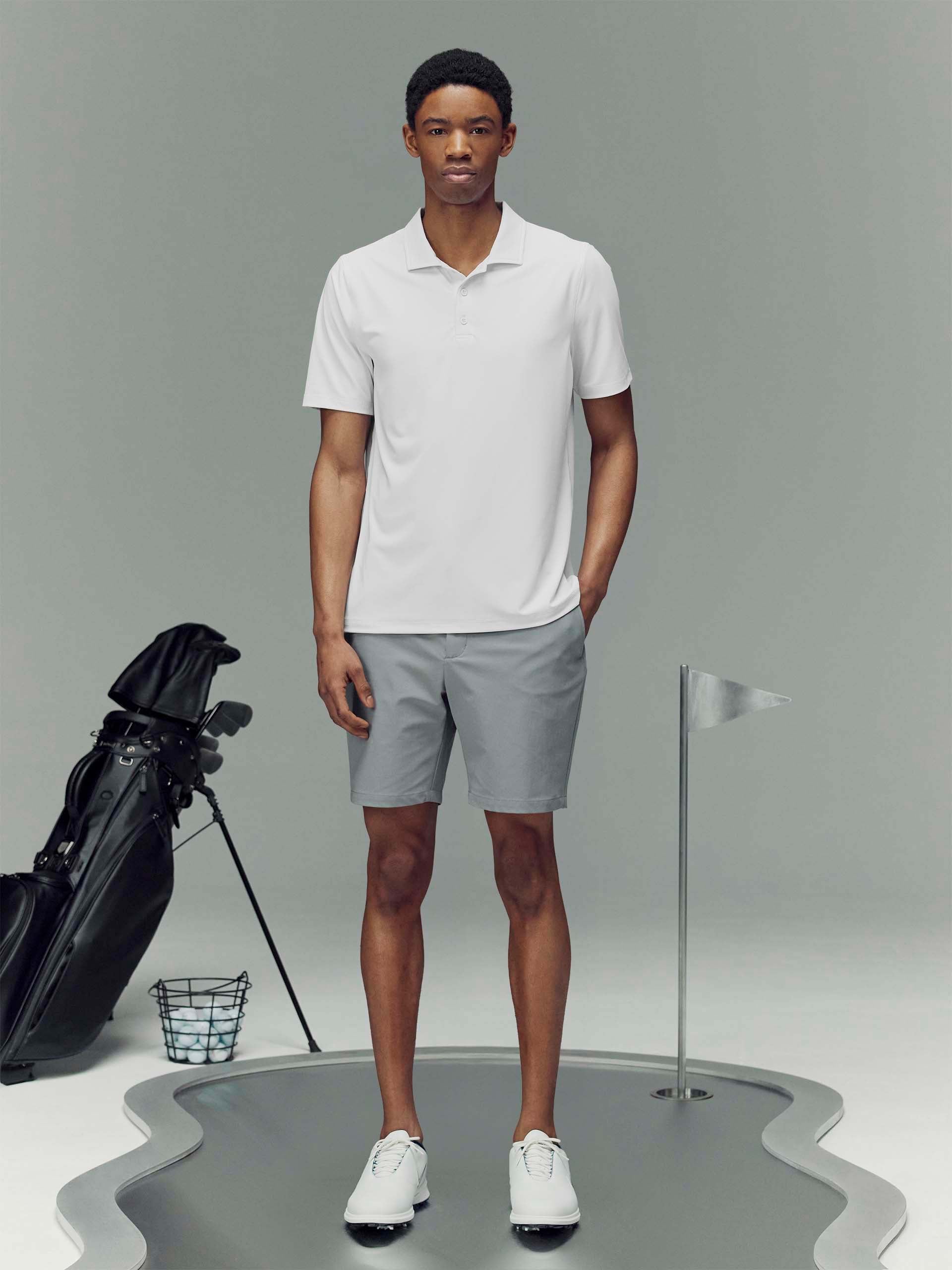 Mens Golf Polo Shirt in White