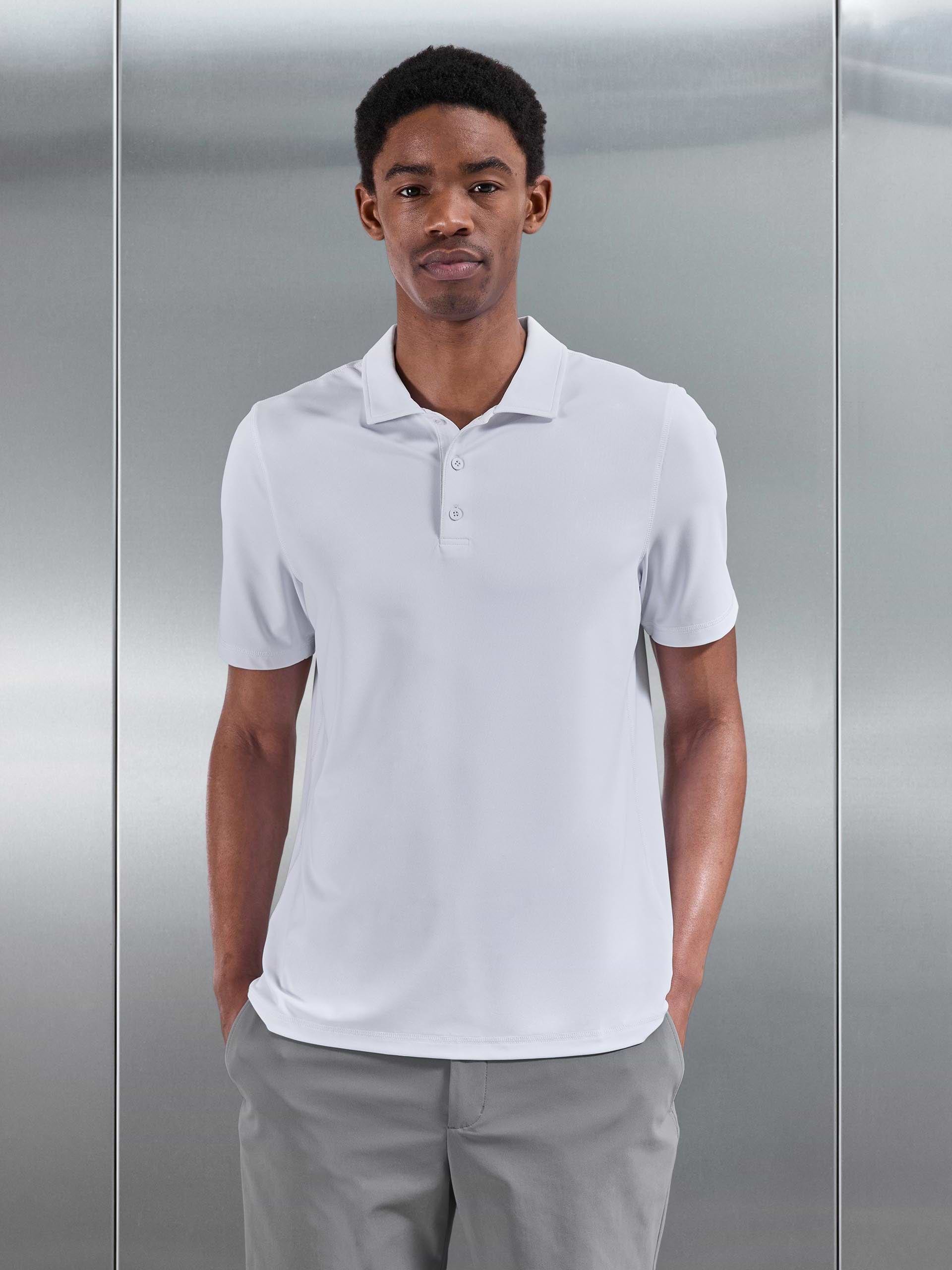 Golf Polo Shirt in White