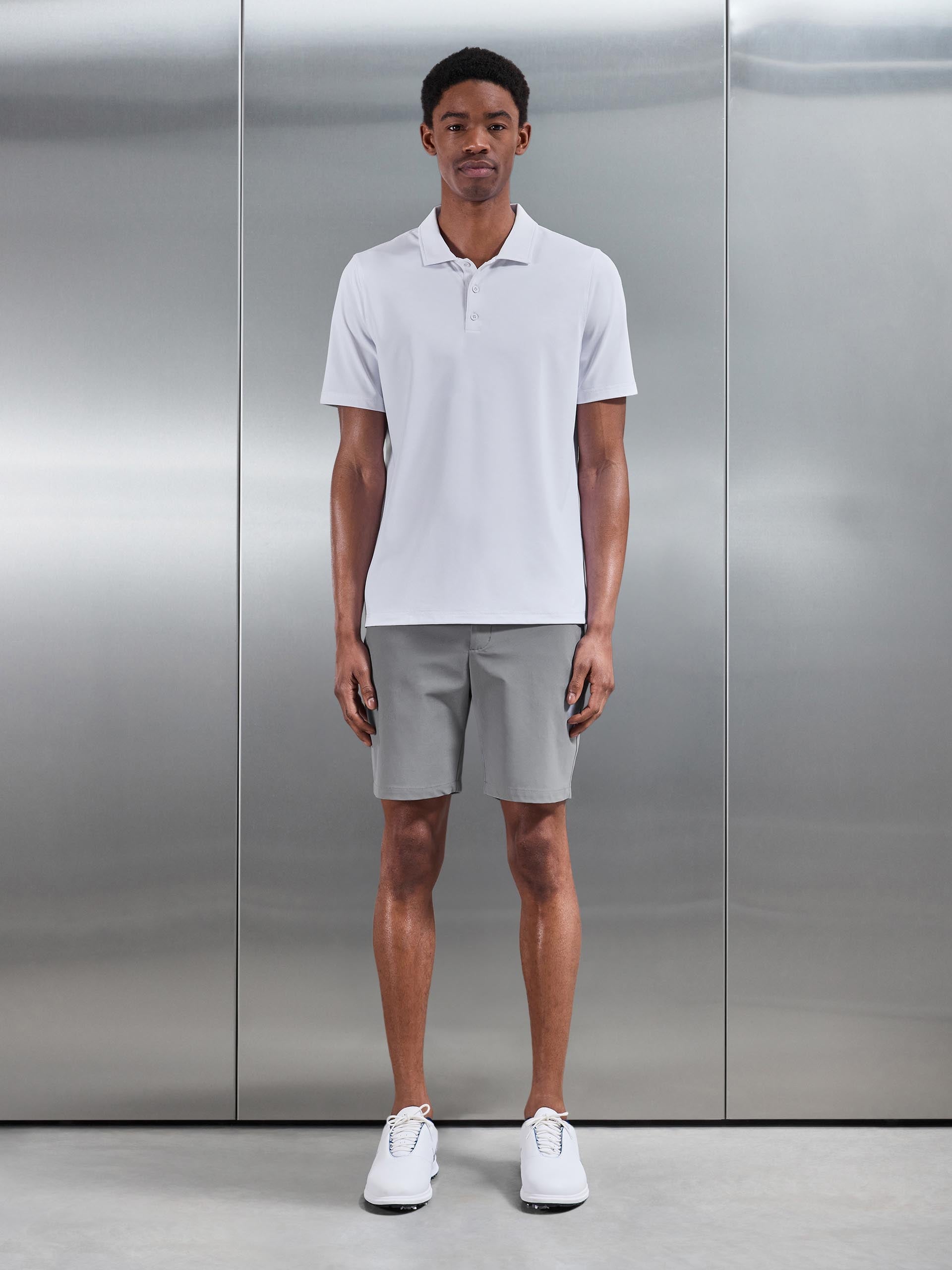 Mens Golf Polo Shirt in White