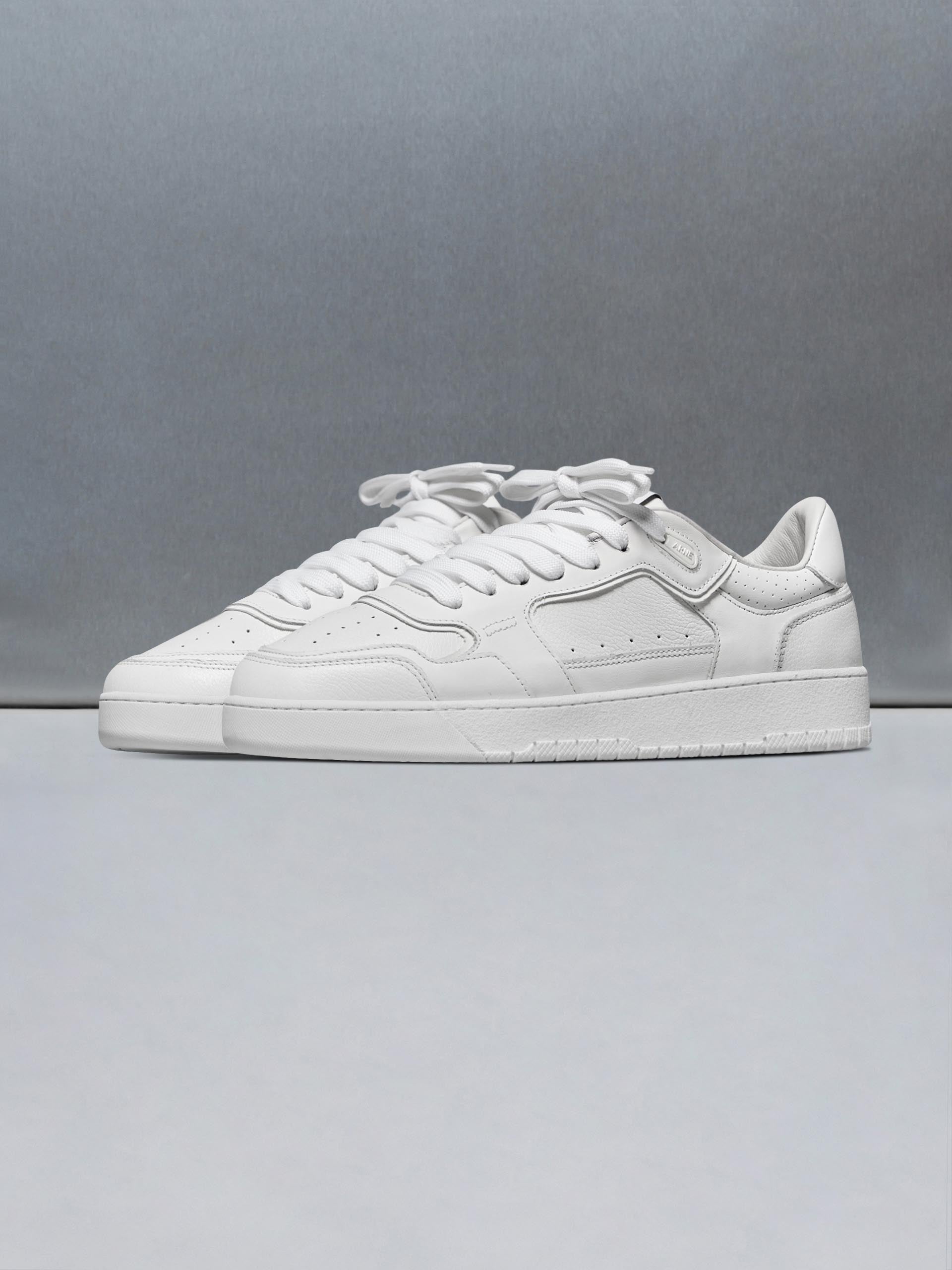 Mens Hoop Trainer in Triple White