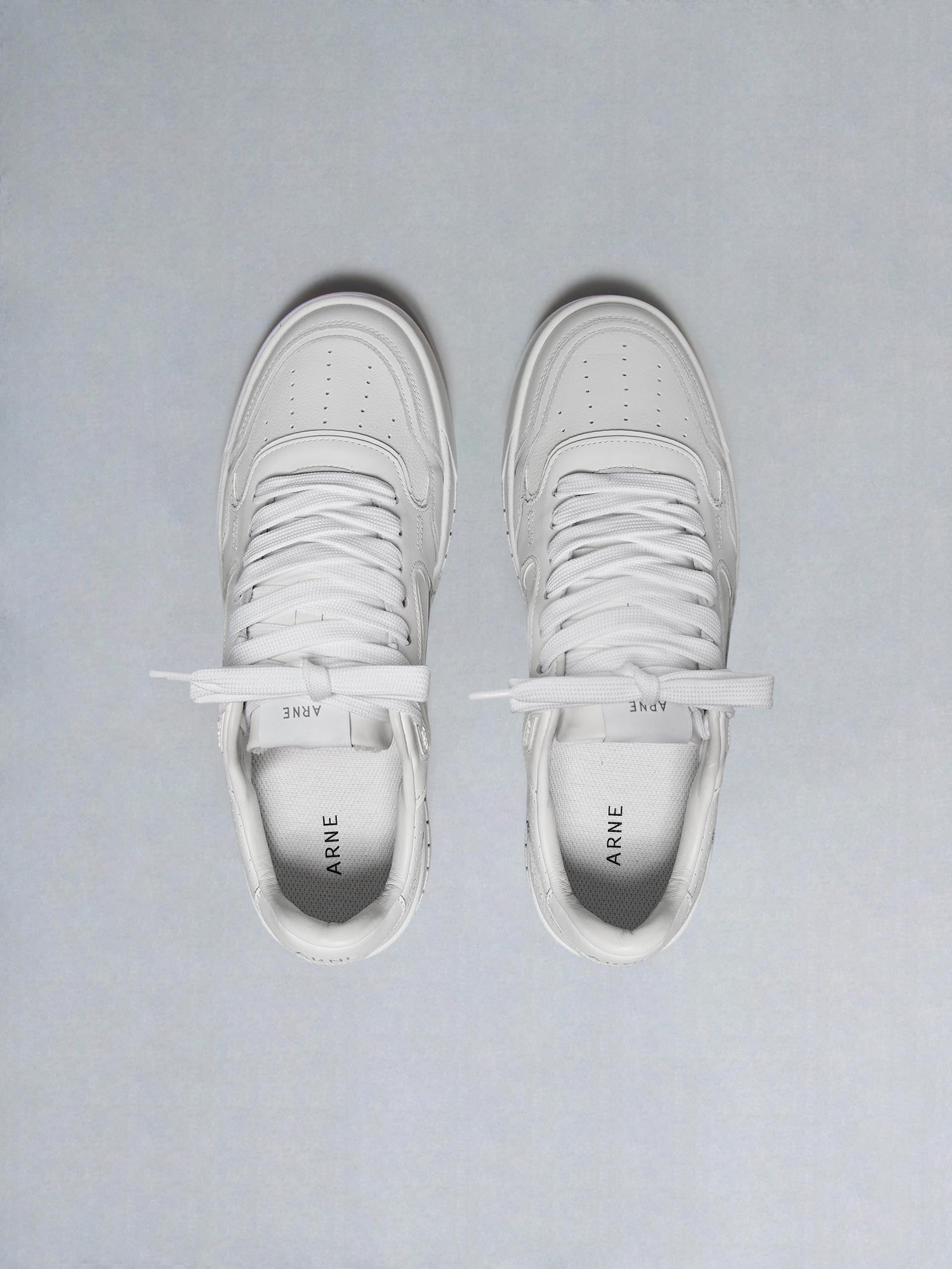 Mens Hoop Trainer in Triple White