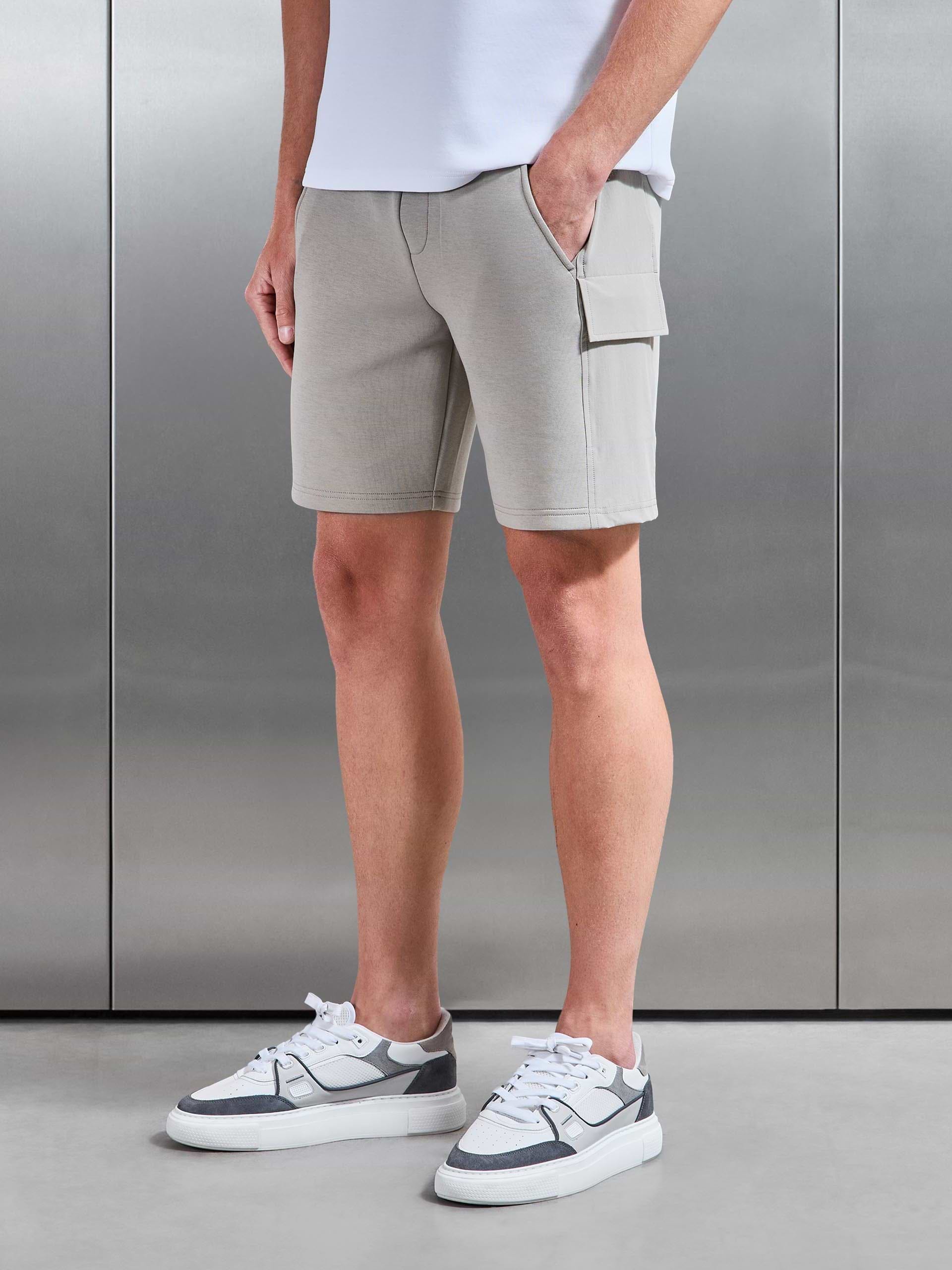 Hybrid Cargo Short in Stone
