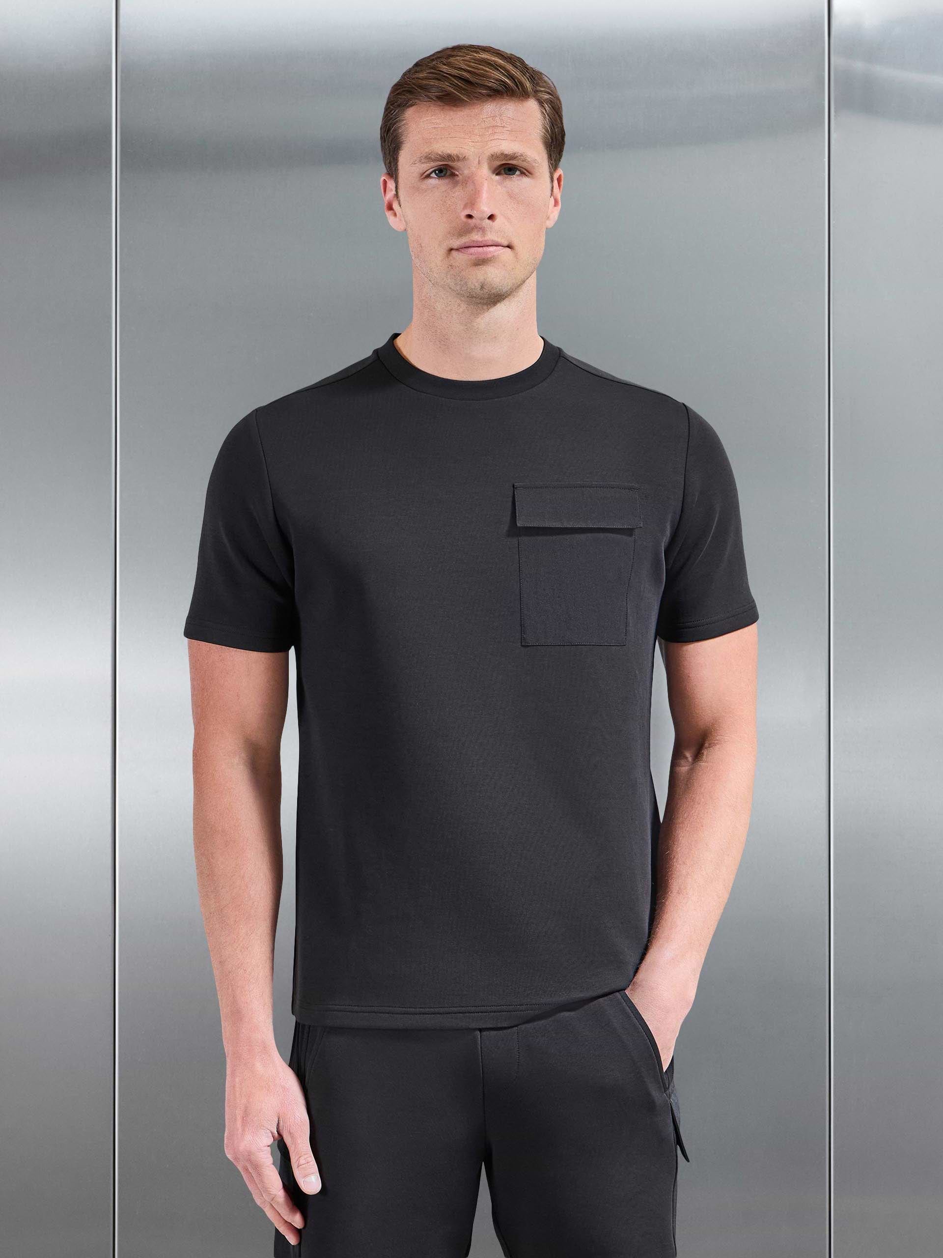 Hybrid Cargo T-Shirt in Black
