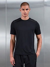 Mens Hybrid Mesh T-Shirt in Black