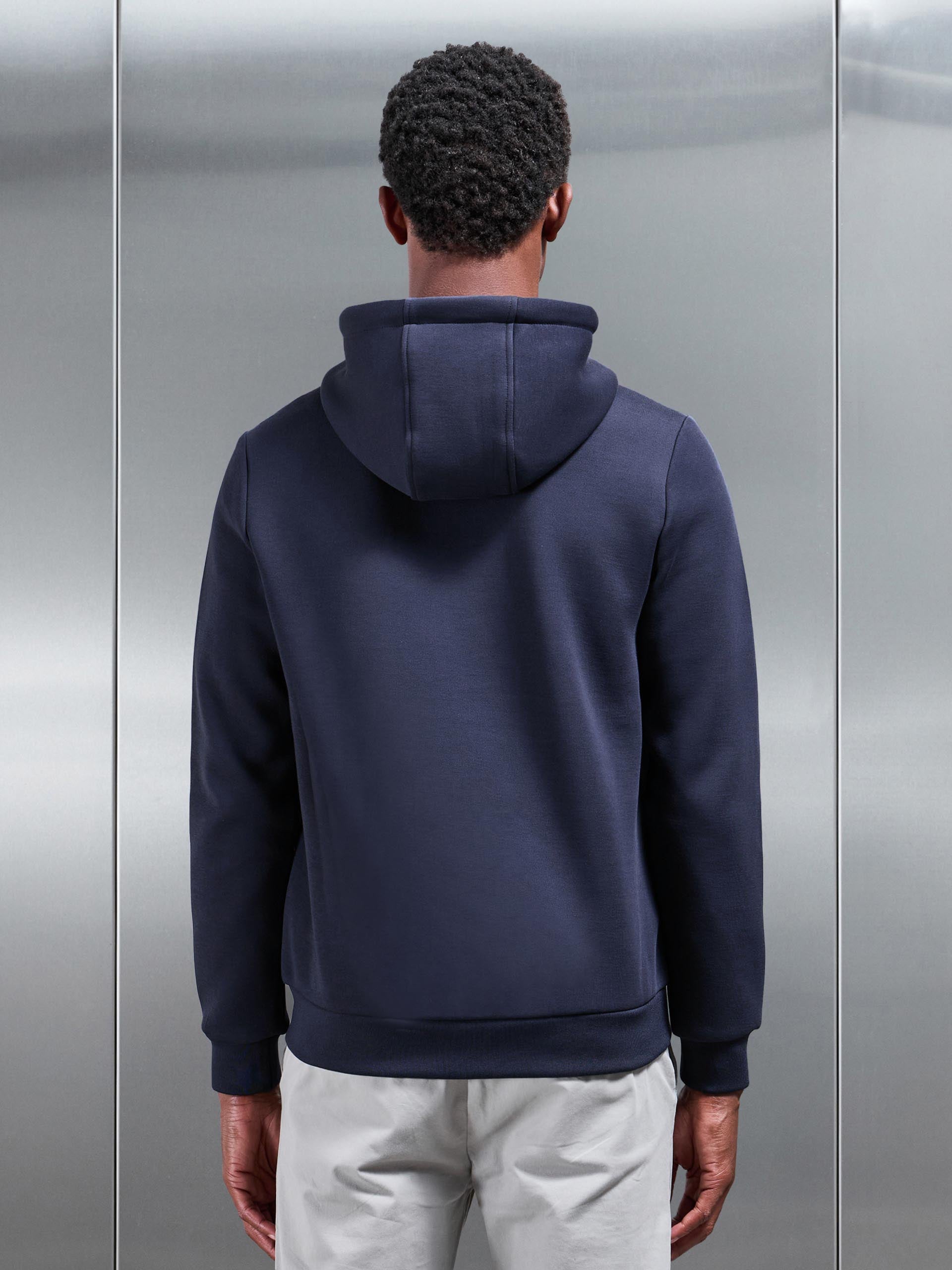 Mens Hybrid Panel Windbreaker in Navy