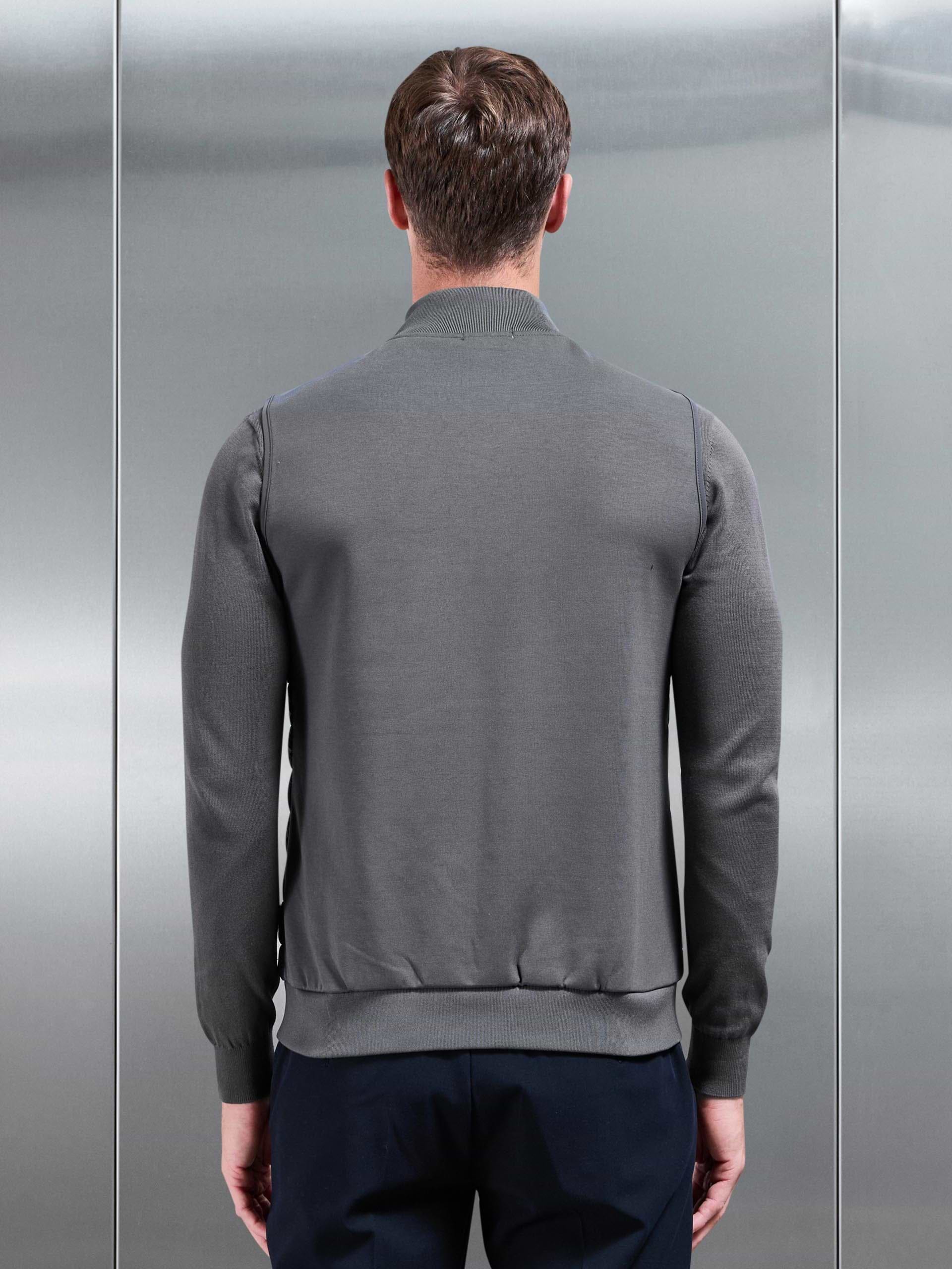 Hybrid Quilted Gilet in Grey
