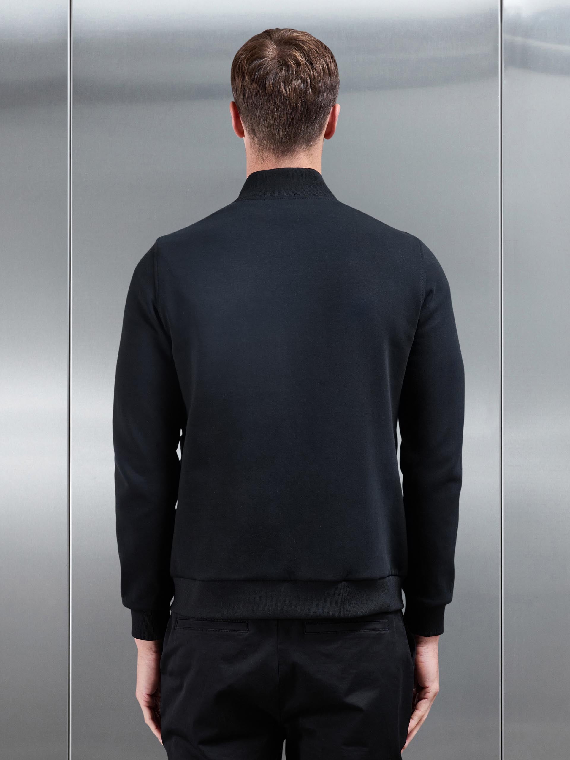 Mens Hybrid Quilted Jacket in Black