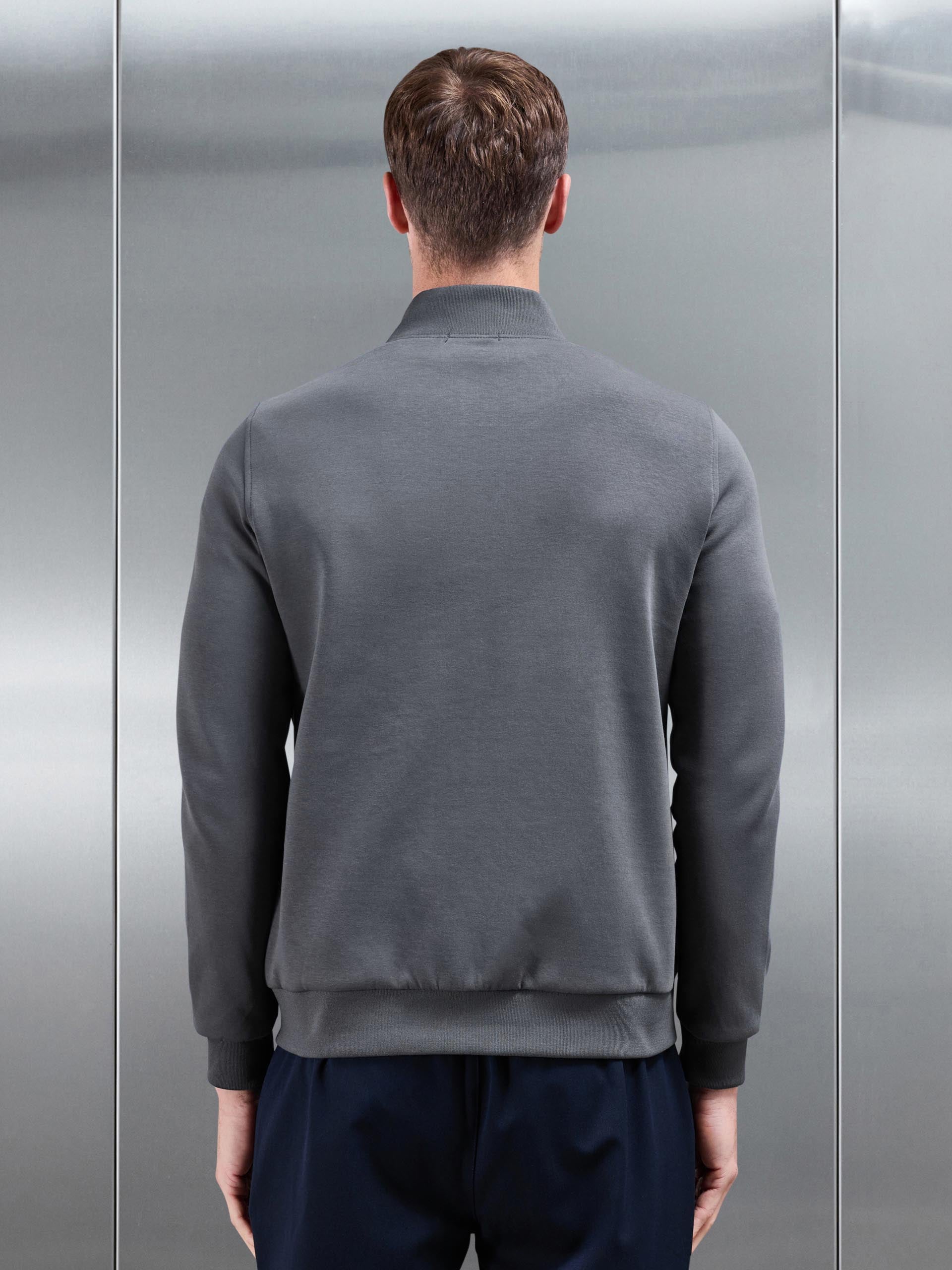 Mens Hybrid Quilted Jacket in Grey