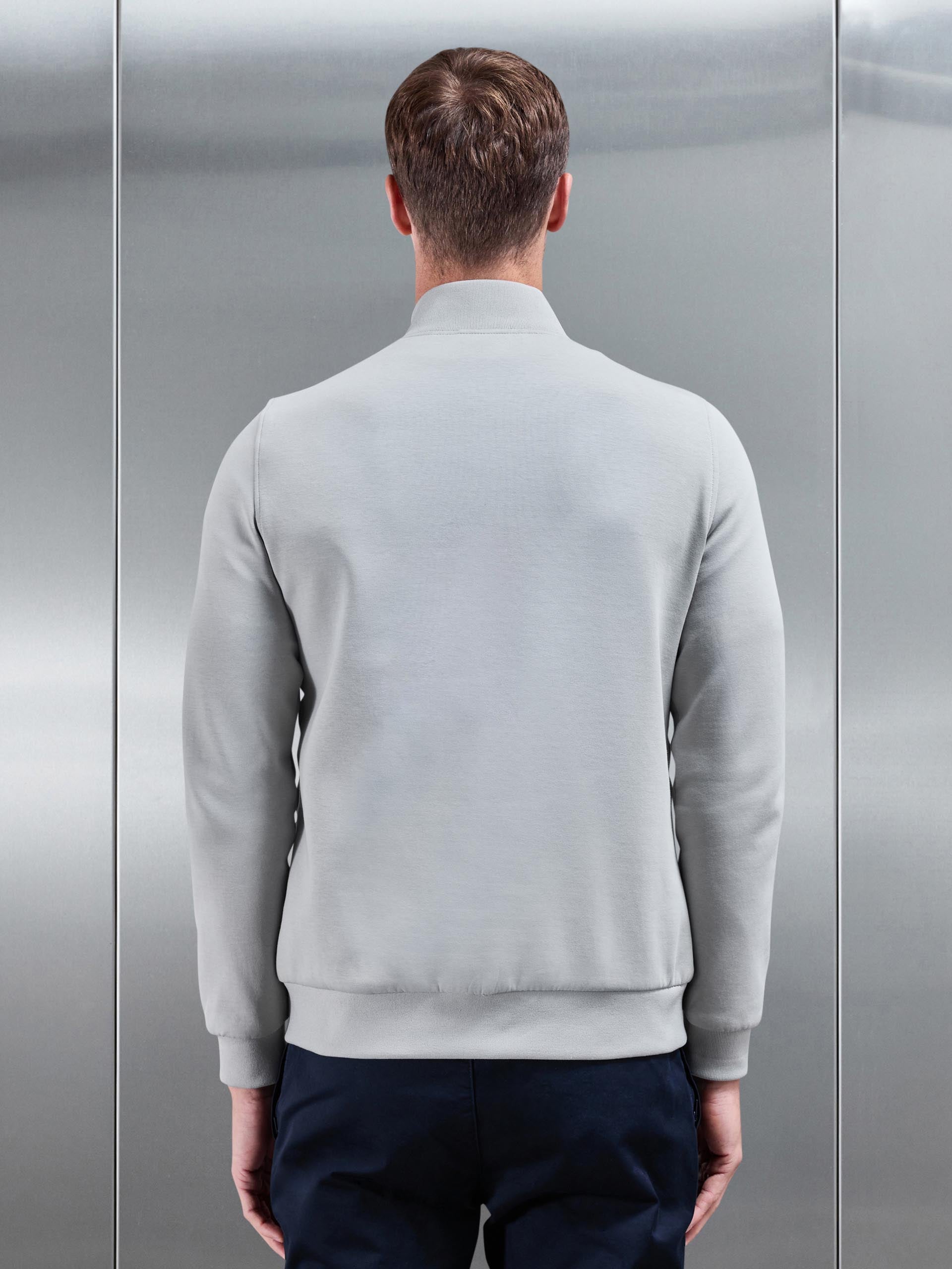 Mens Hybrid Quilted Jacket in Stone