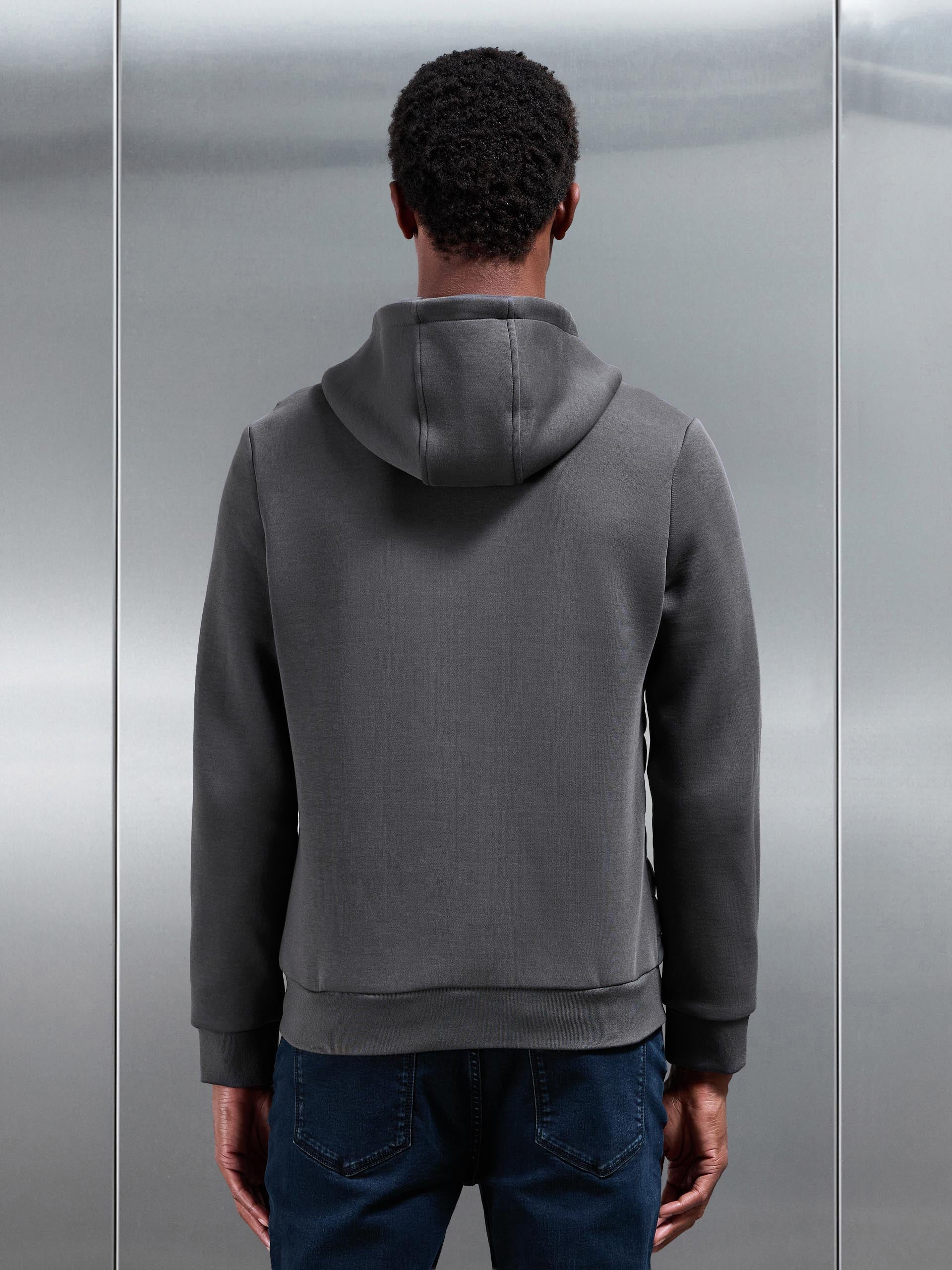 Mens Hybrid Quilted Windbreaker in Grey
