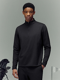 Mens Insulating Golf Mid Layer in Black