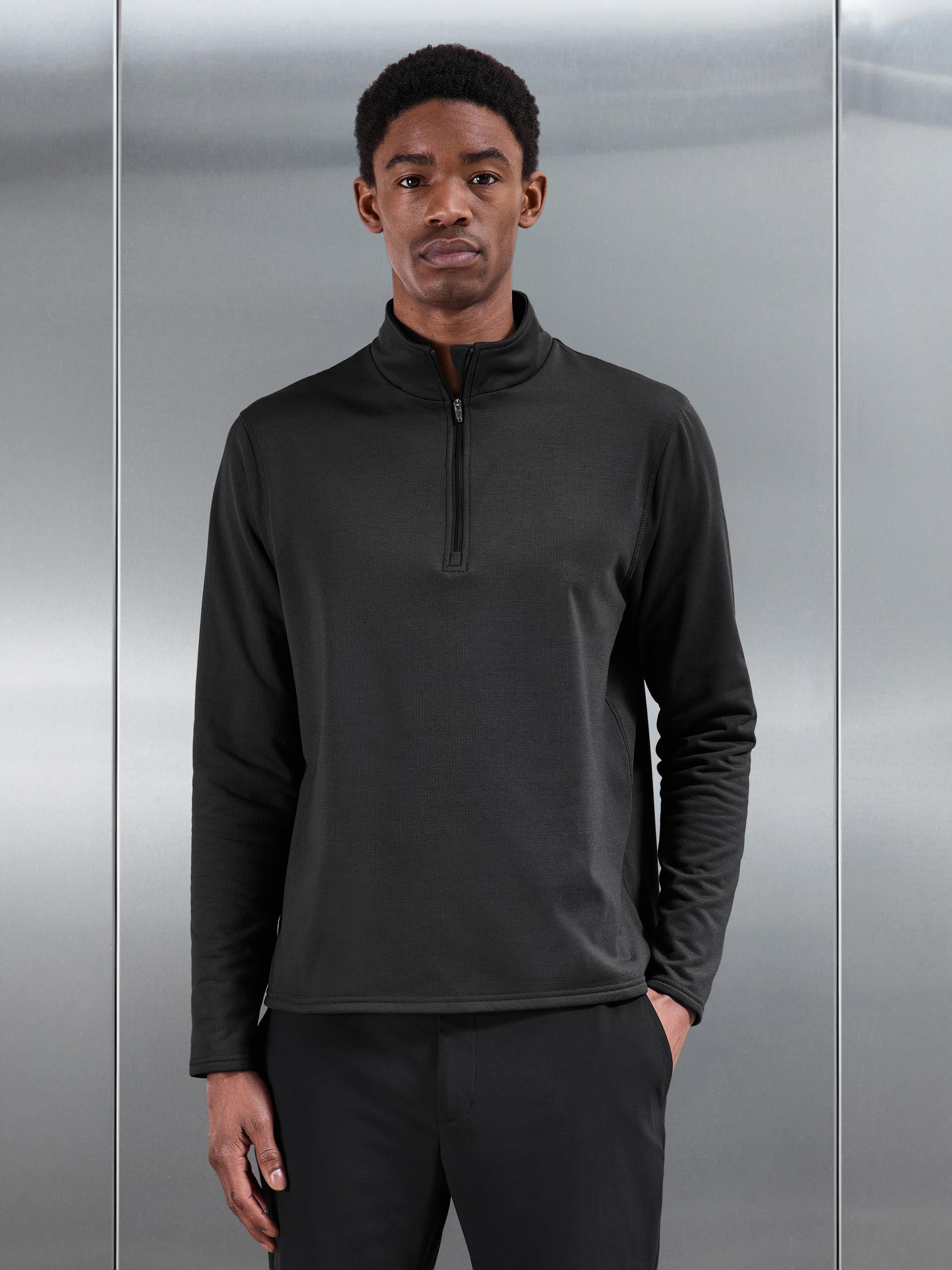 Mens Insulating Golf Mid Layer in Grey
