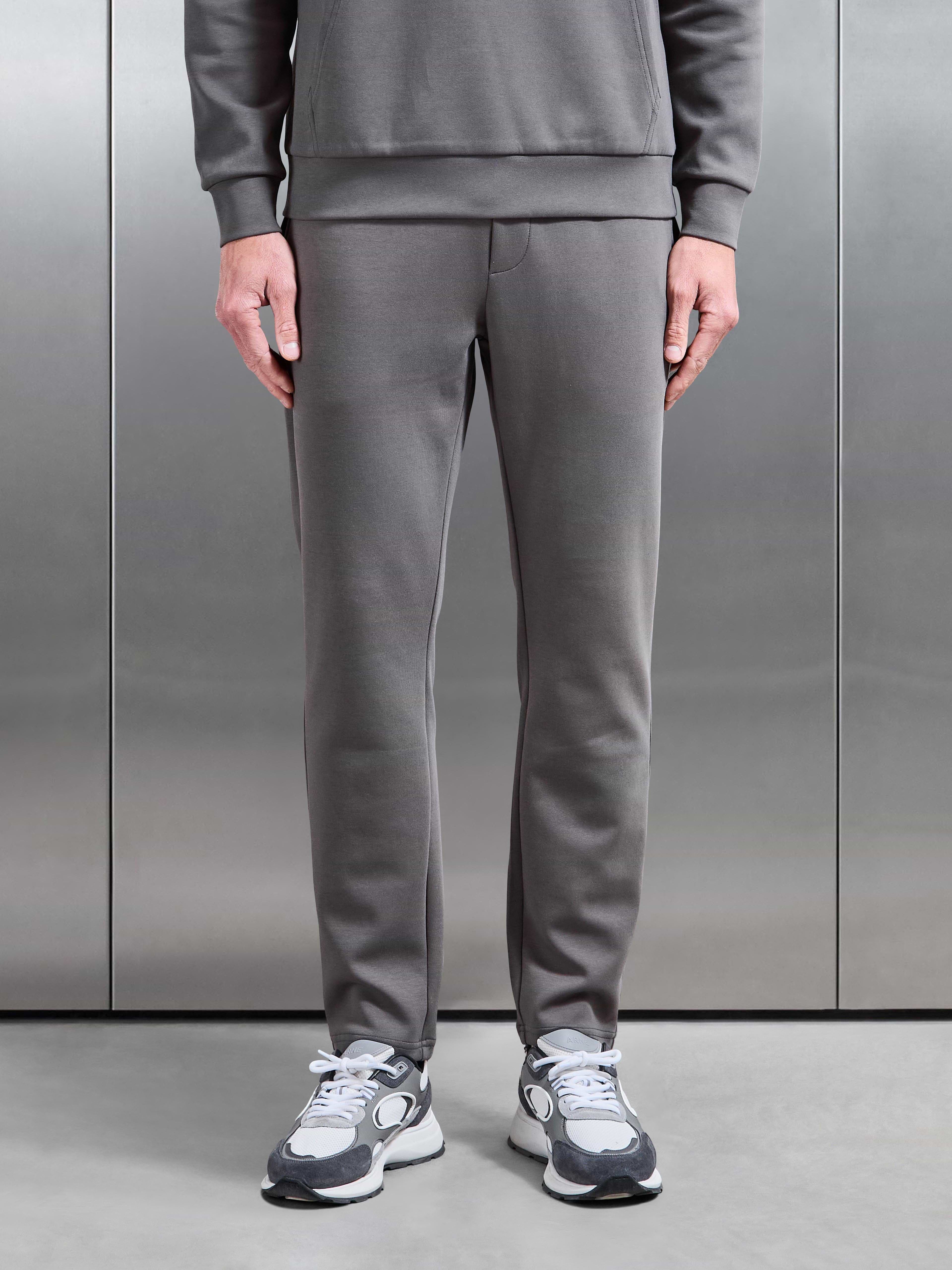 Interlock Jersey Essential Jogger in Charcoal