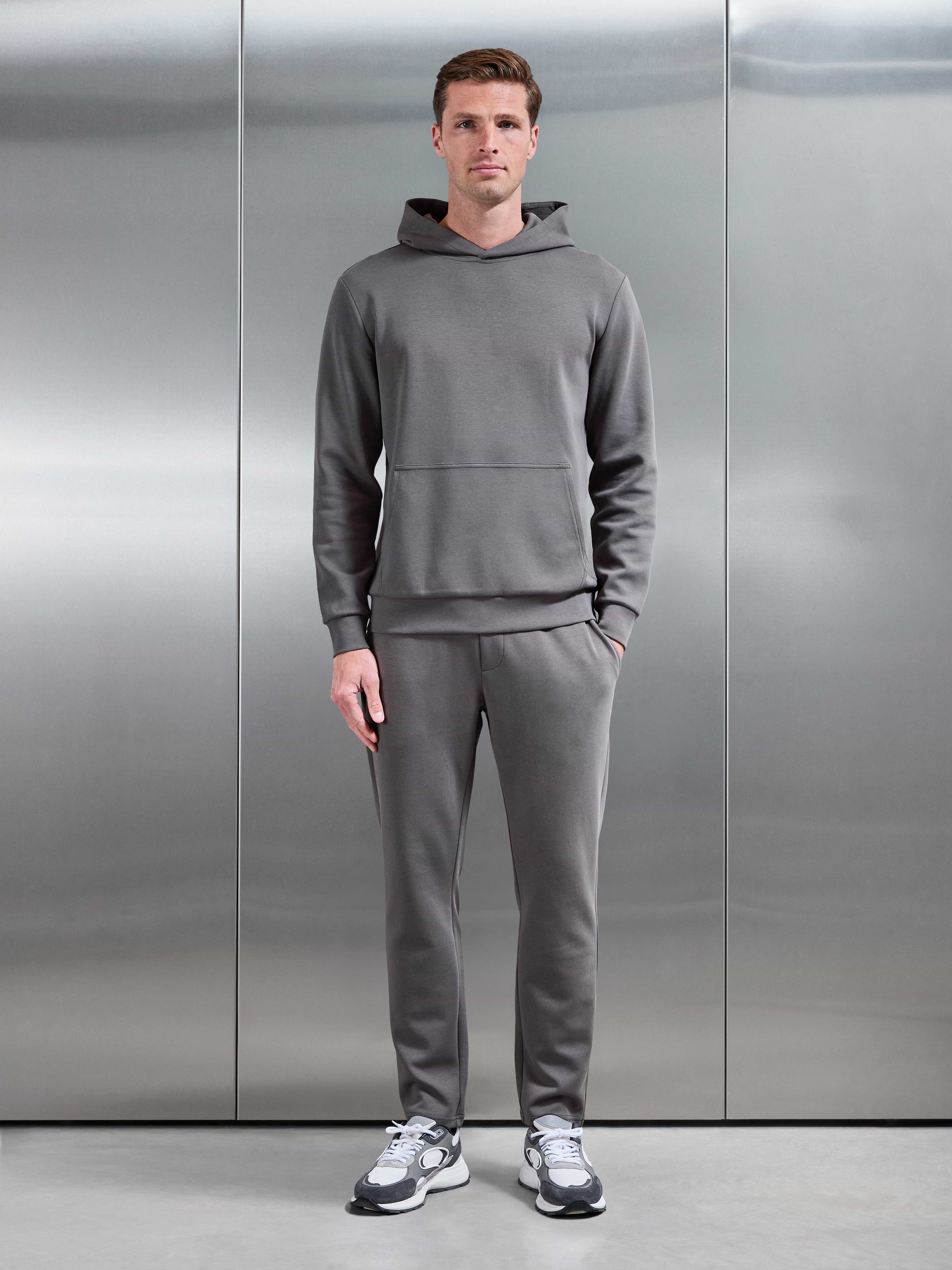 Mens Interlock Jersey Essential Jogger in Charcoal