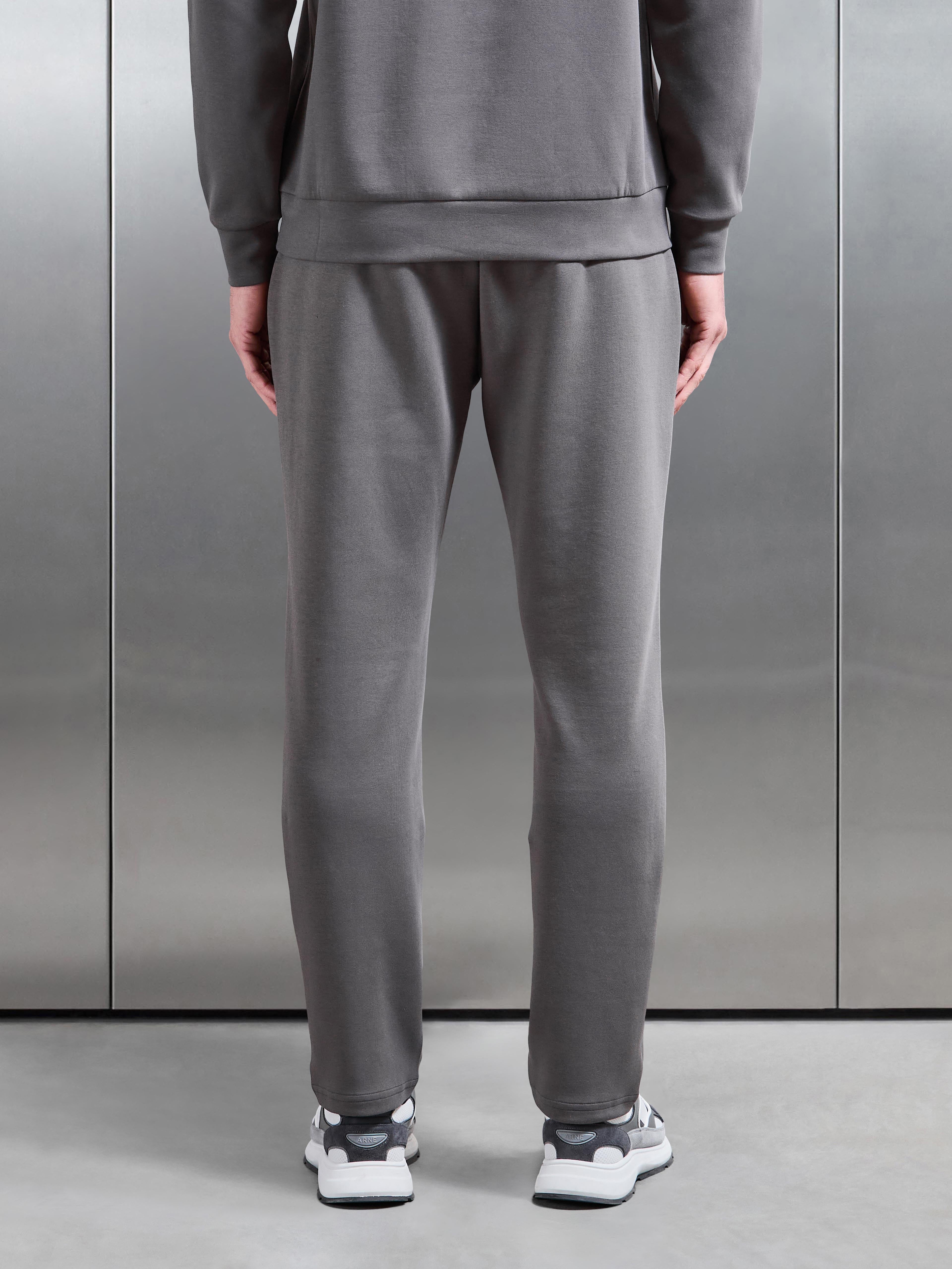 Mens Interlock Jersey Essential Jogger in Charcoal