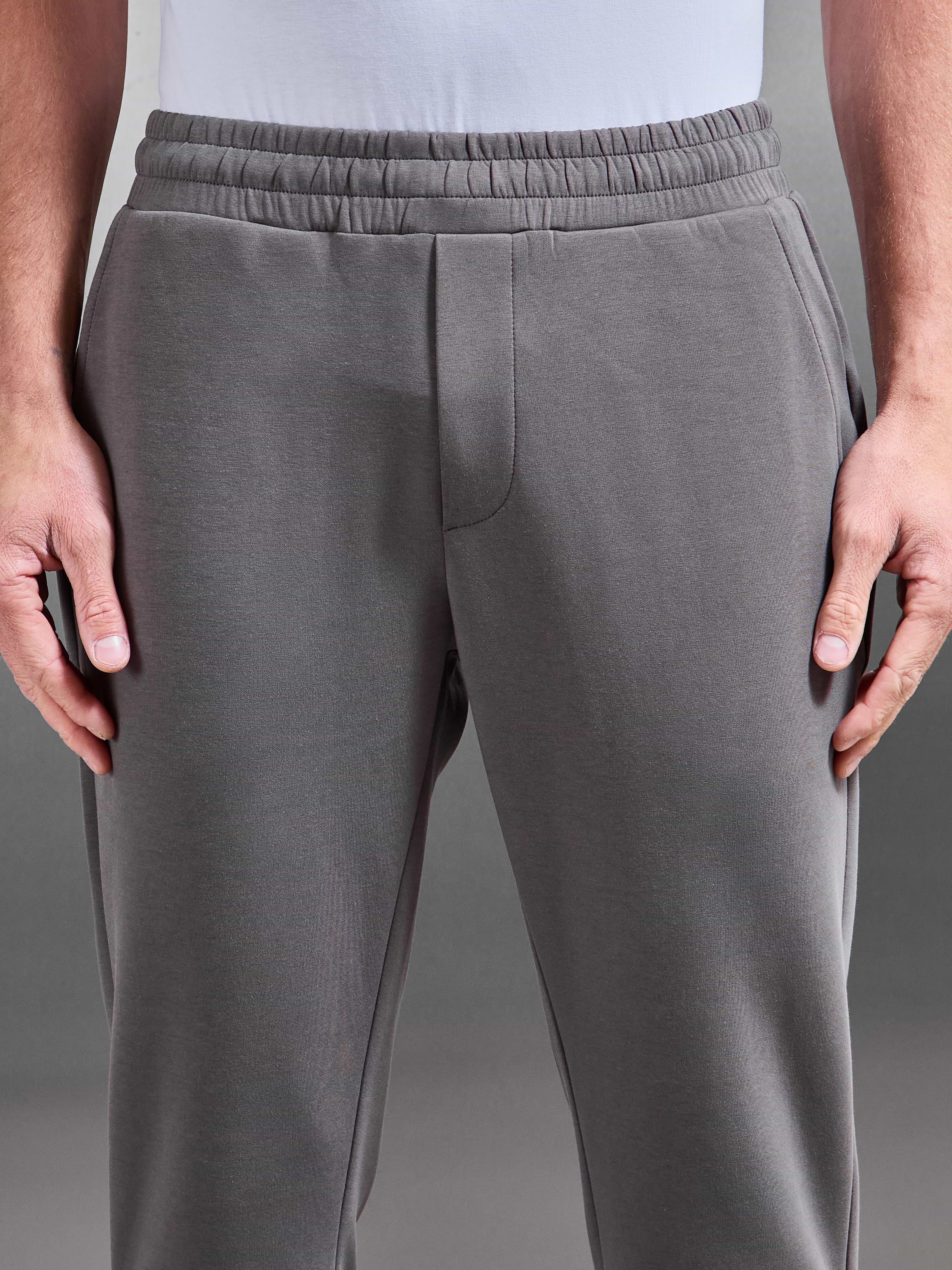 Interlock Jersey Essential Jogger in Charcoal