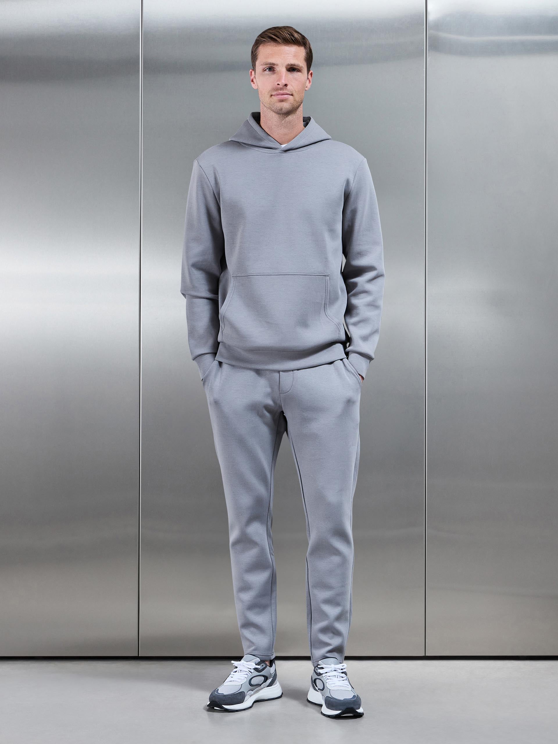 Mens Interlock Jersey Essential Jogger in Grey