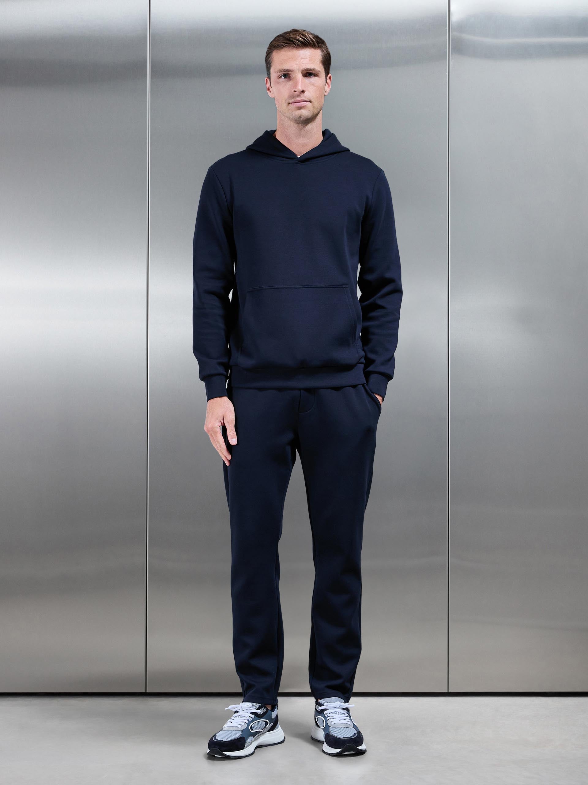 Mens Interlock Jersey Essential Jogger in Navy