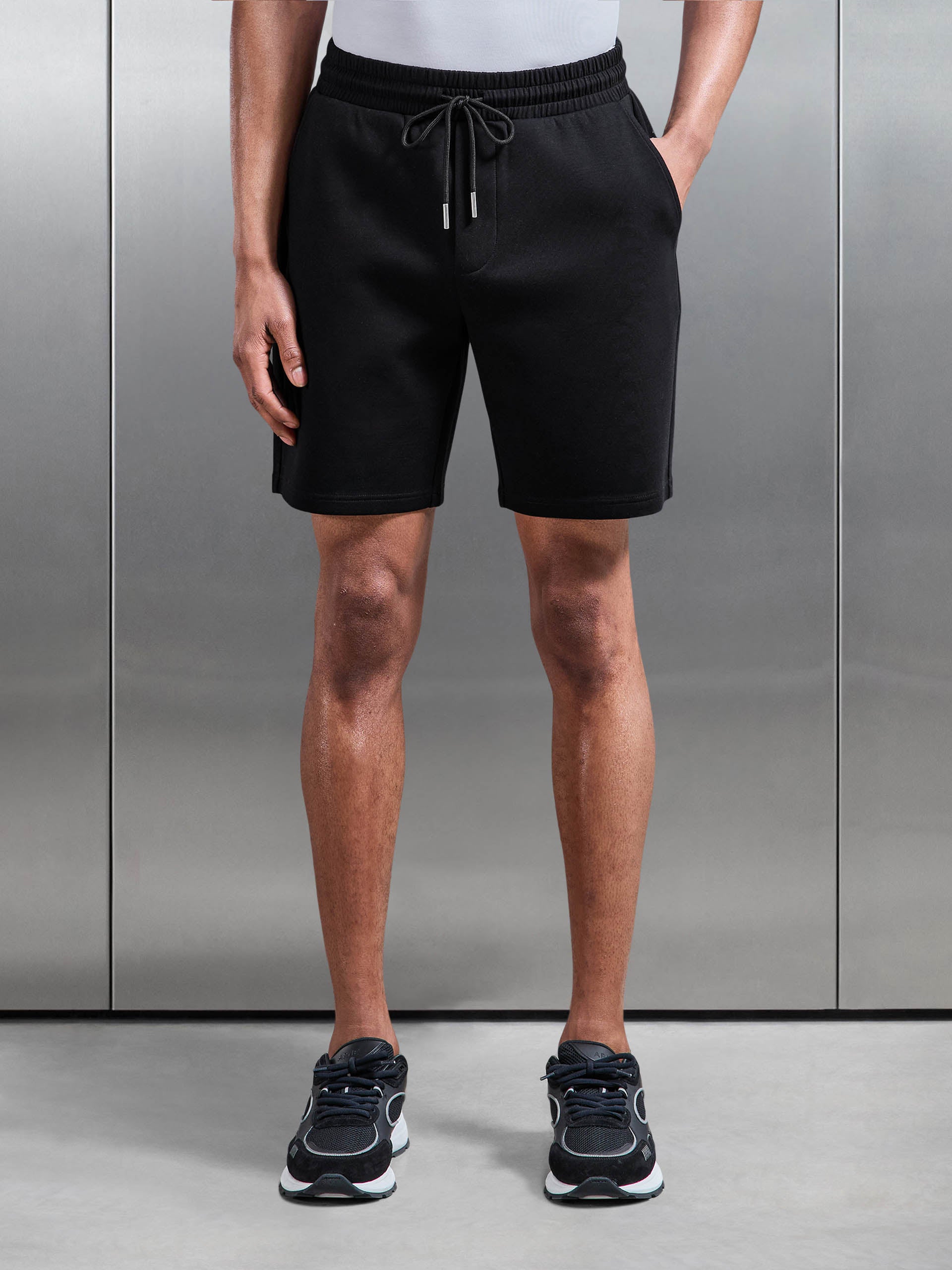 Mens Interlock Jersey Short in Black
