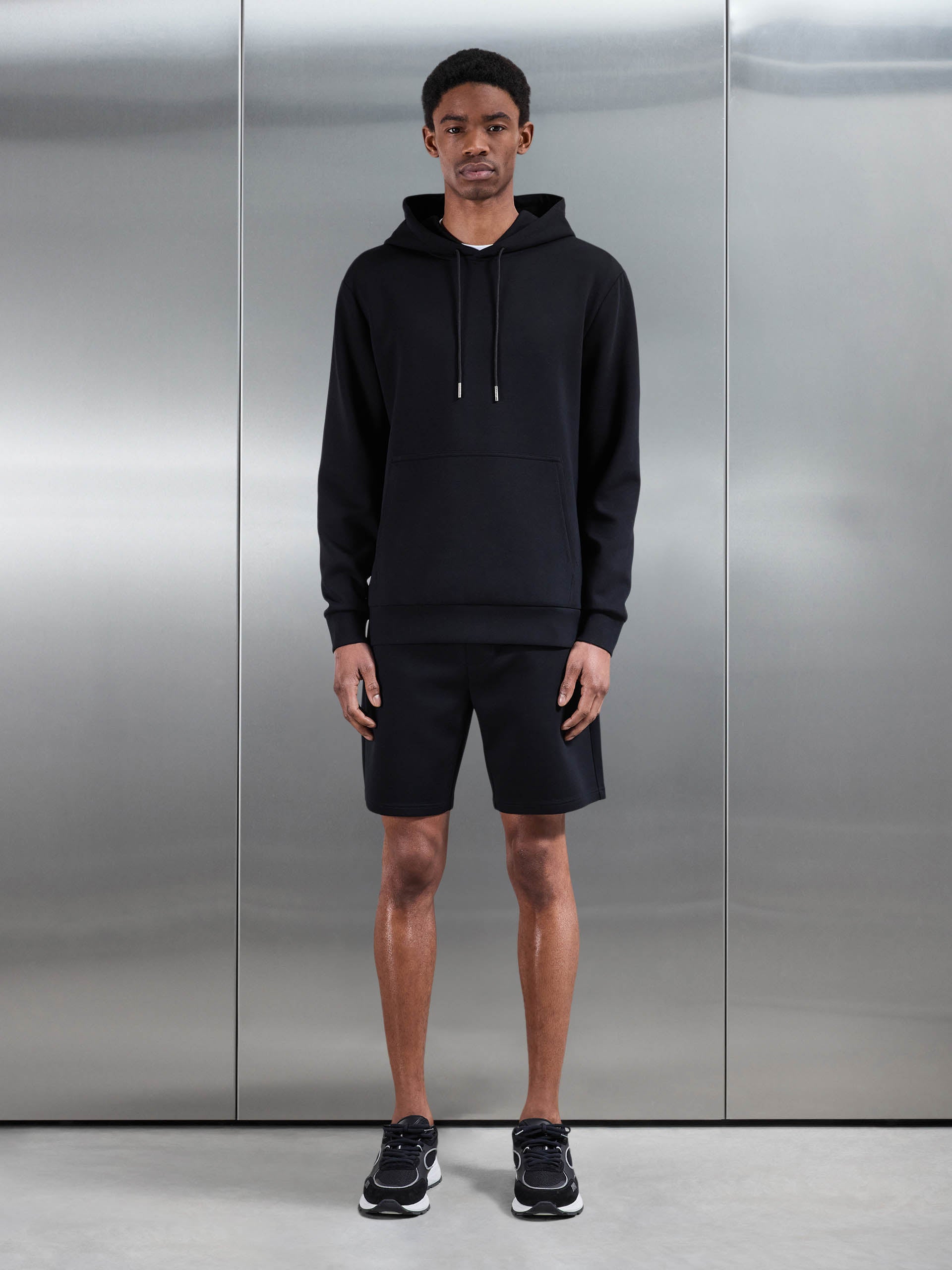 Mens Interlock Jersey Short in Black
