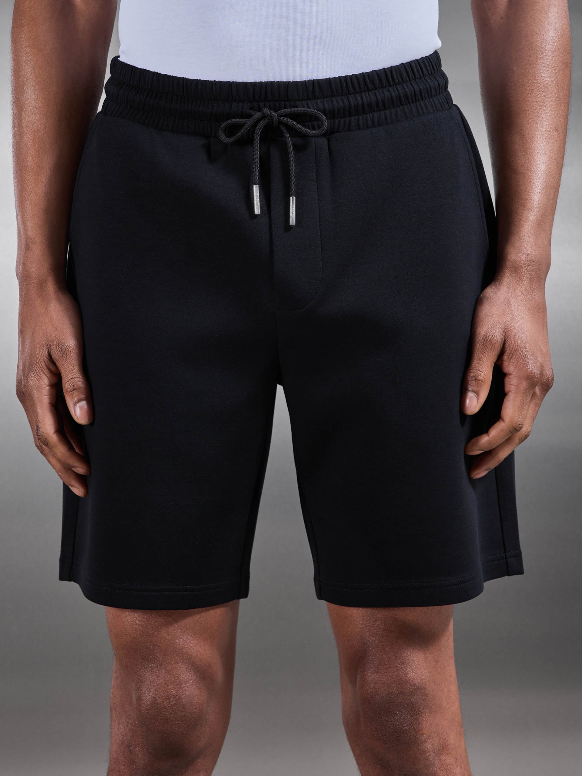 Mens Interlock Jersey Short in Black