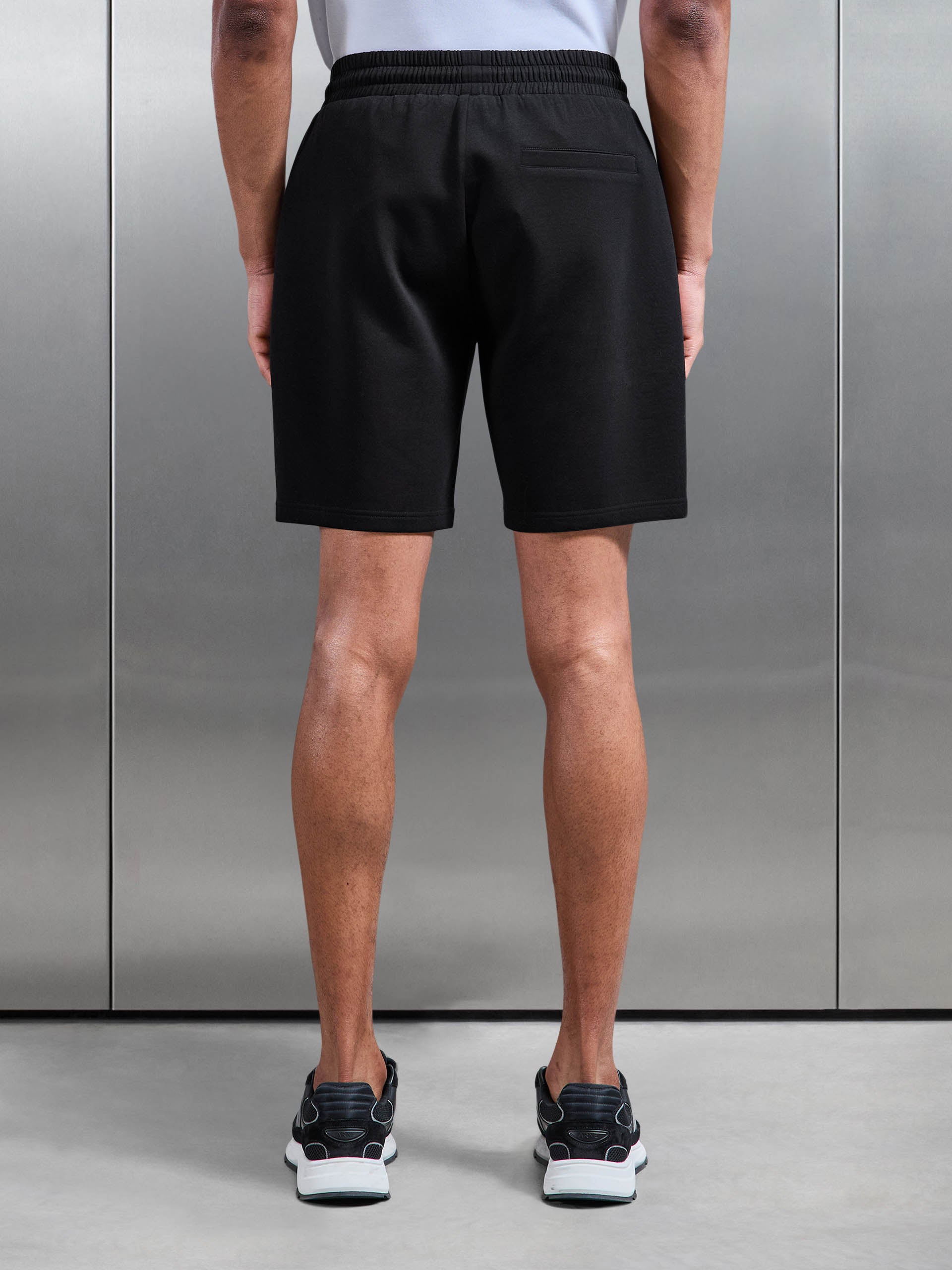 Mens Interlock Jersey Short in Black