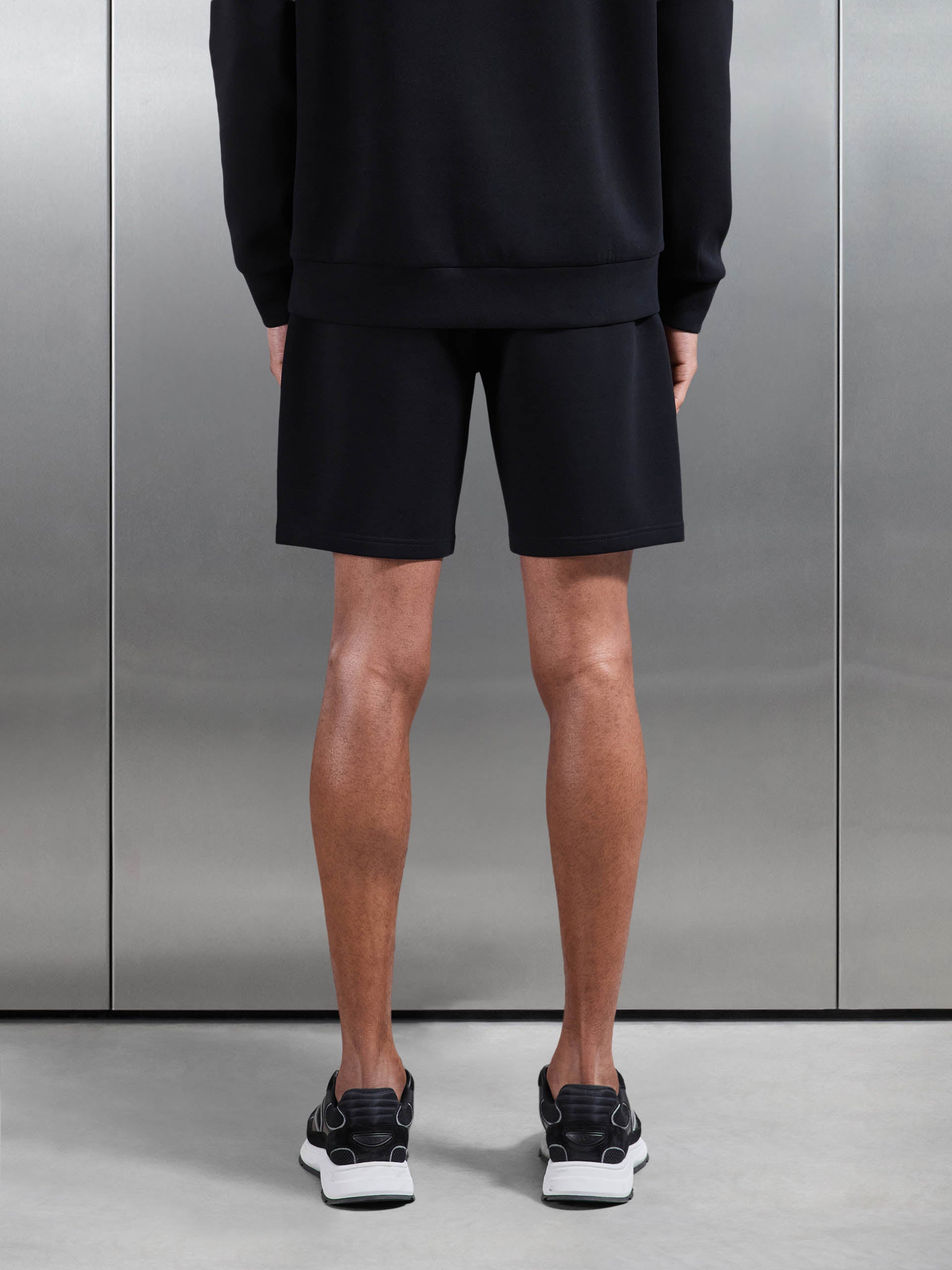 Mens Interlock Jersey Short in Black