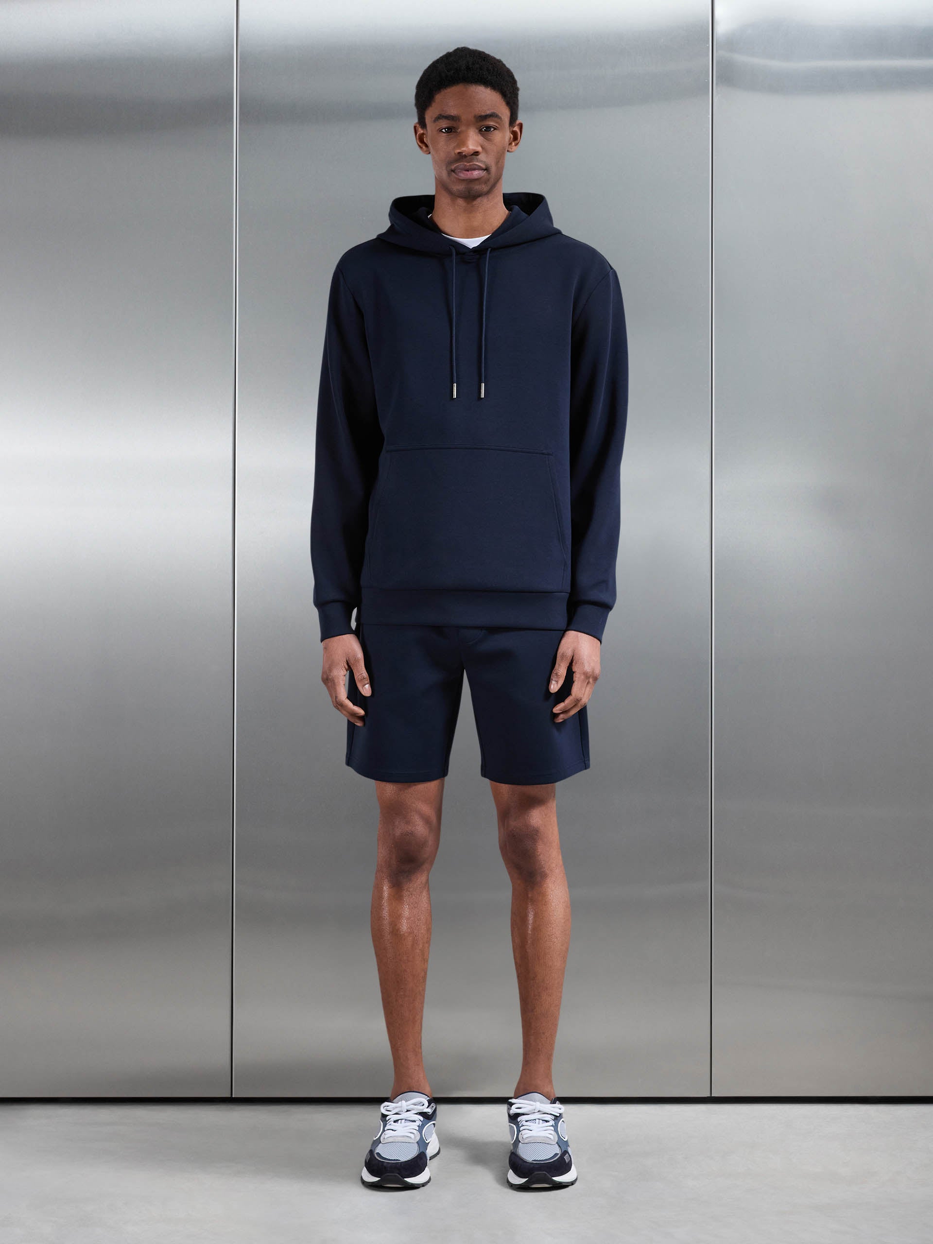 Mens Interlock Jersey Short in Navy