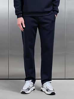 Mens Interlock Jersey Straight Leg Jogger in Navy