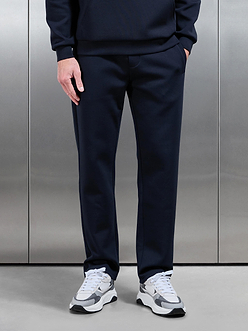 Mens Interlock Jersey Straight Leg Jogger in Navy