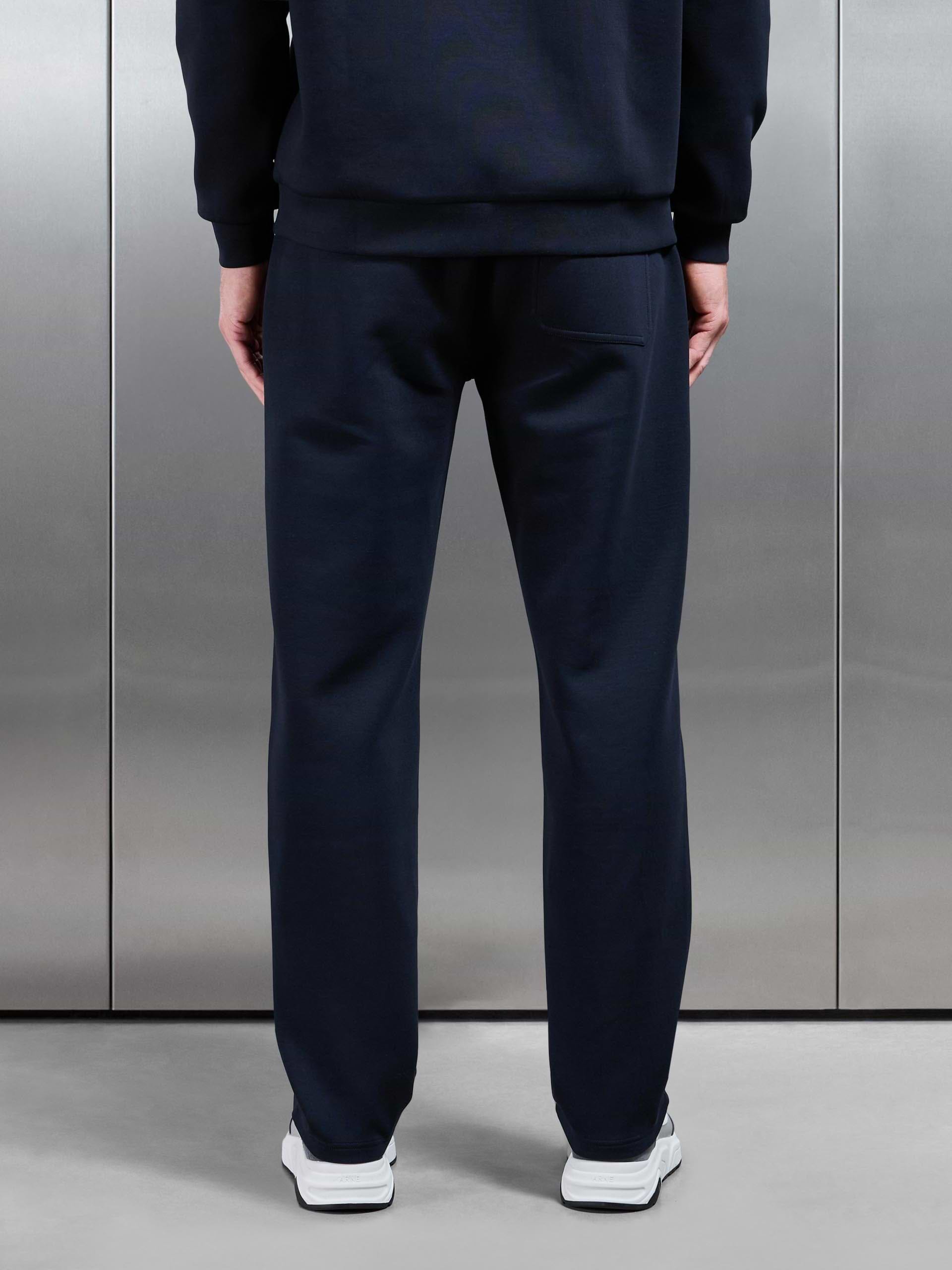 Interlock Jersey Straight Leg Jogger in Navy