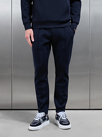 Mens Interlock Jersey Tapered Jogger in Navy