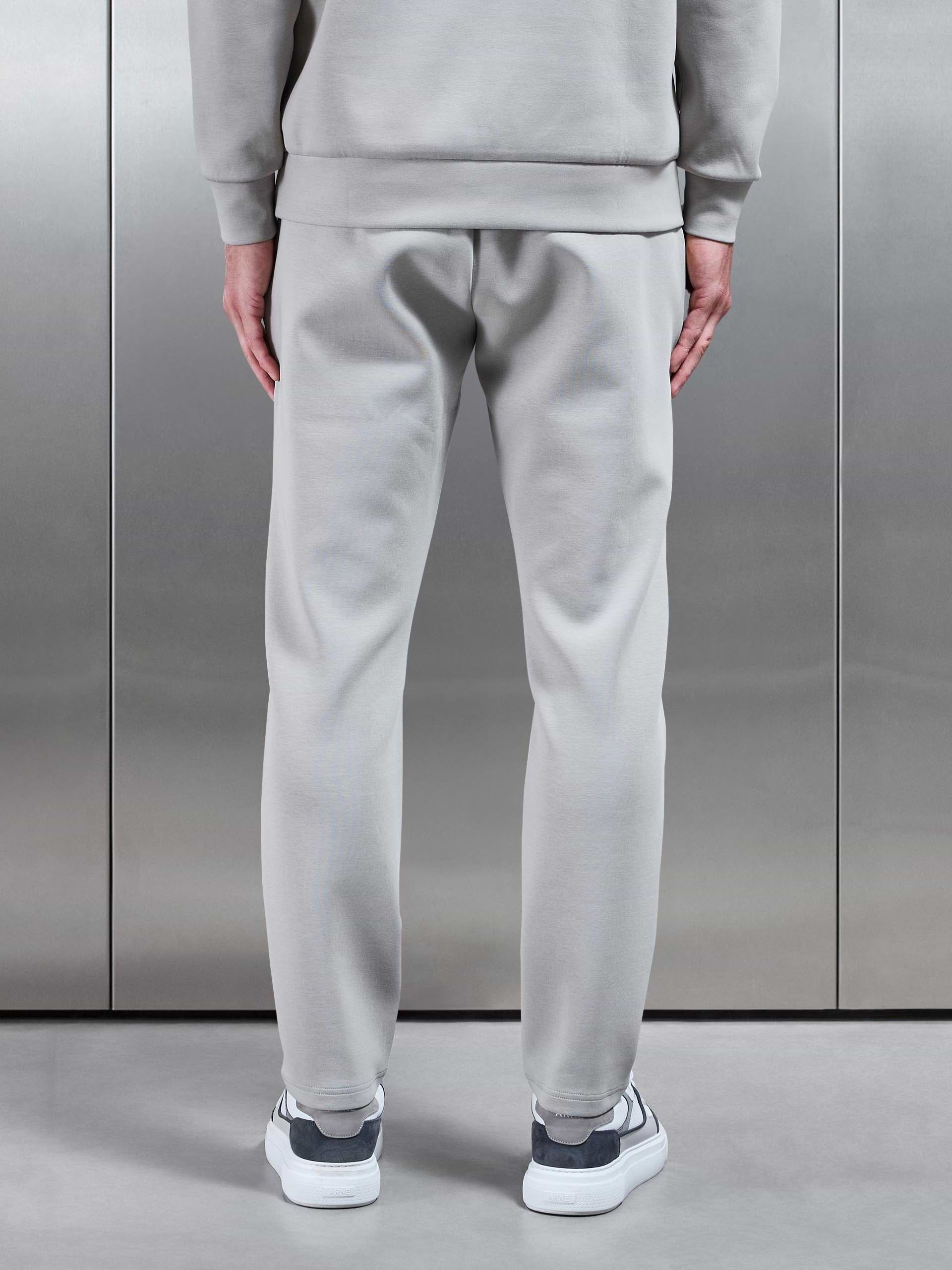 Interlock Jersey Tapered Jogger in Stone