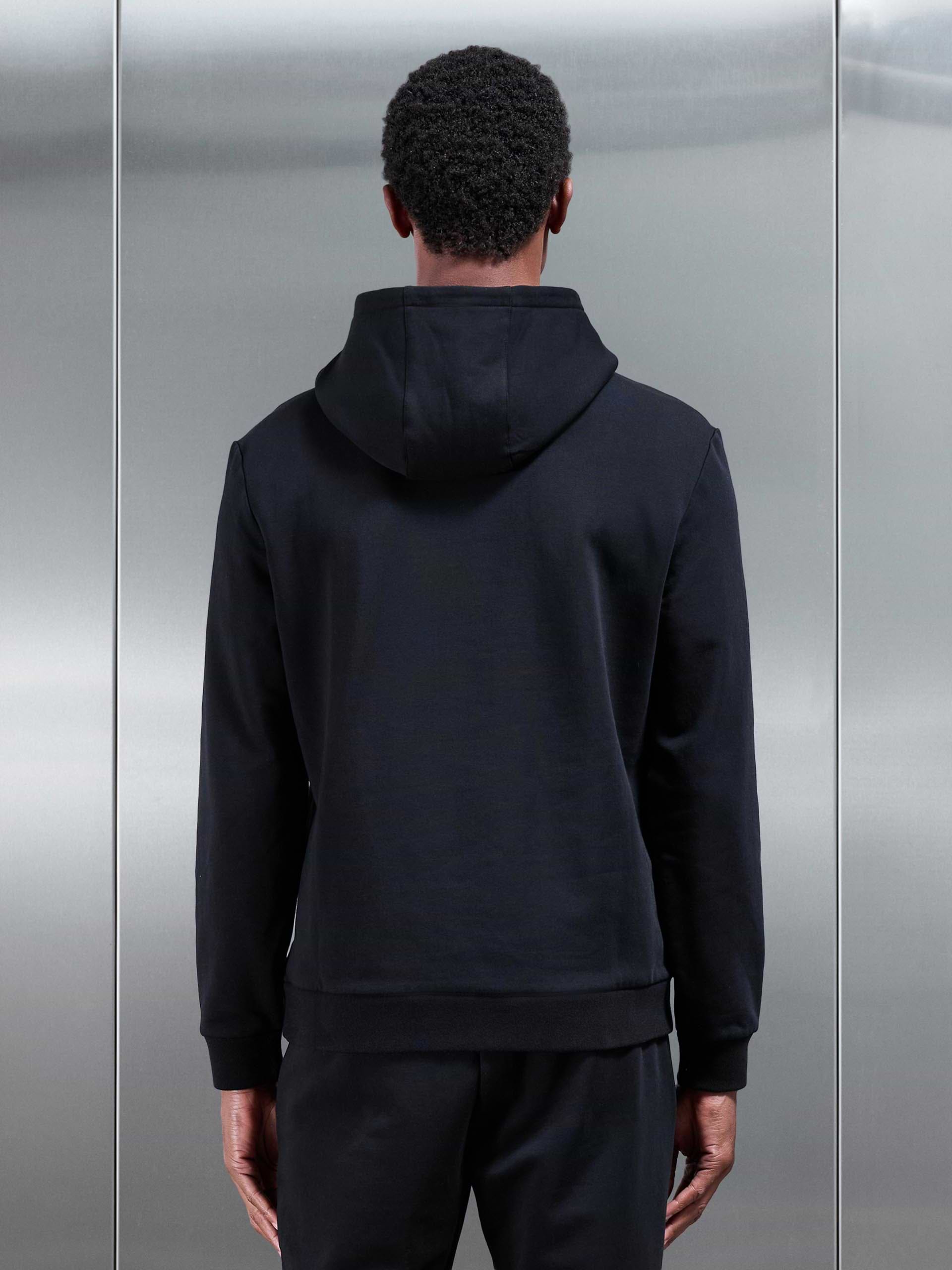 Jersey Hoodie In Black