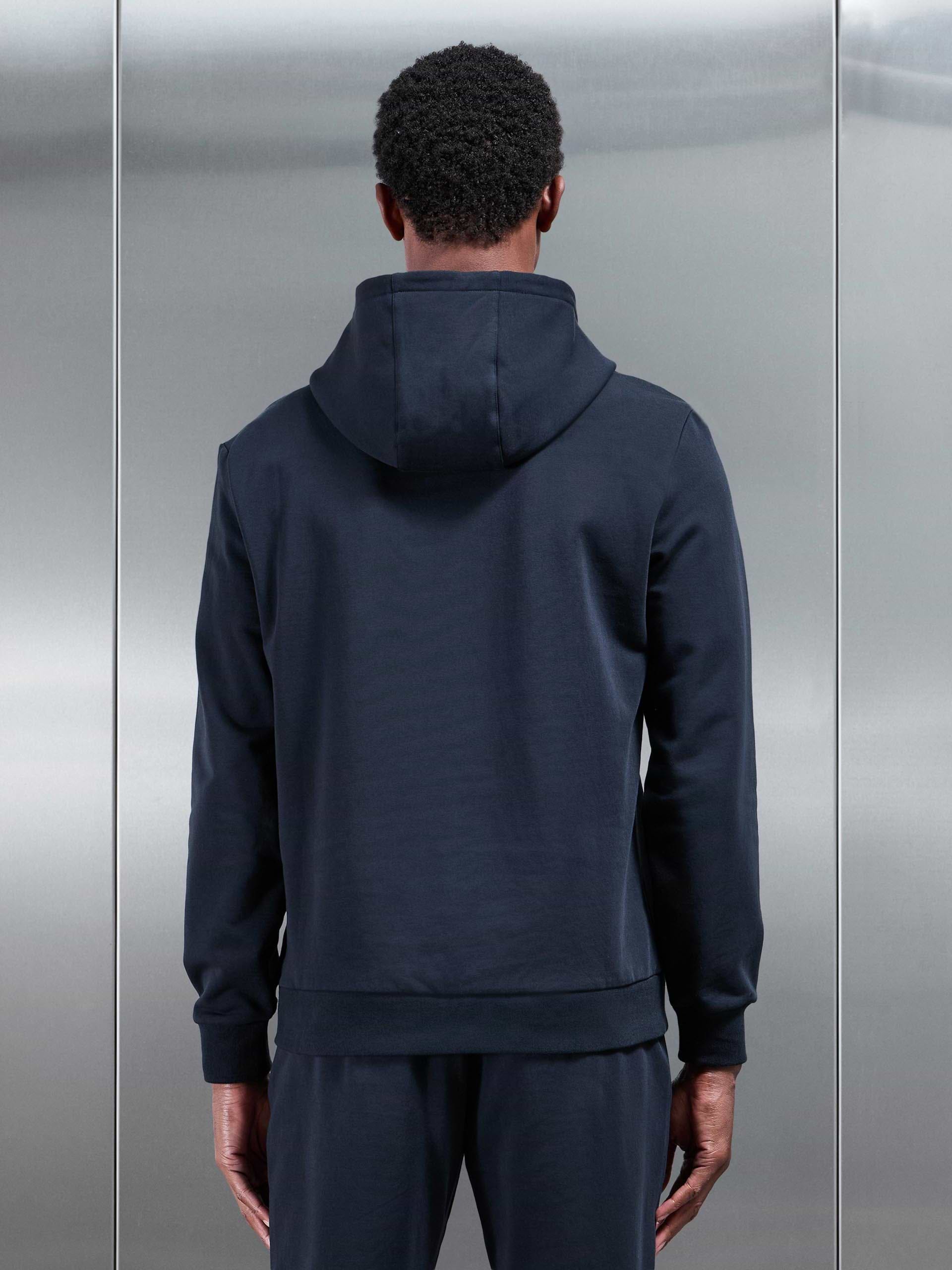 Jersey Hoodie In Navy
