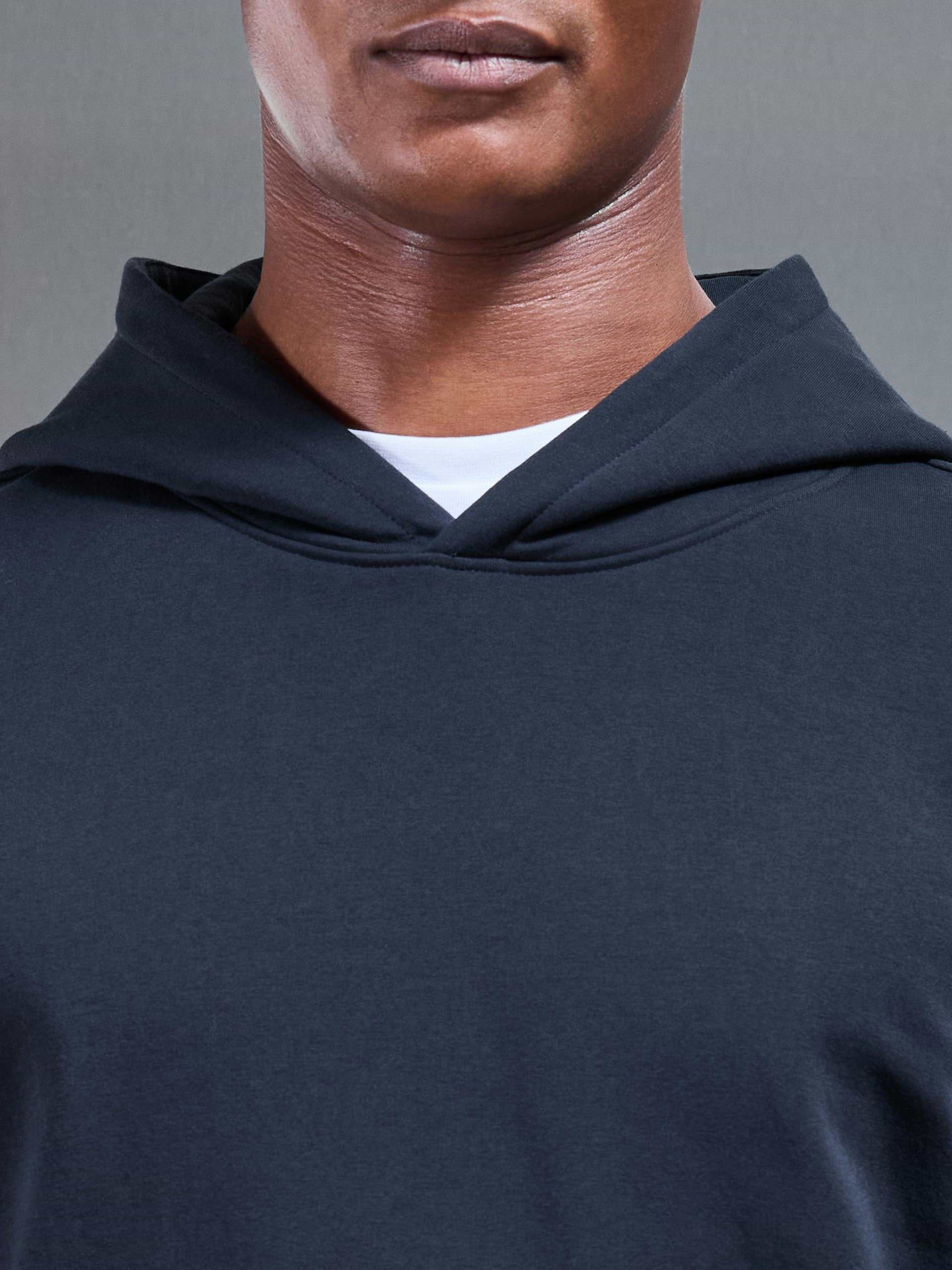 Jersey Hoodie In Navy