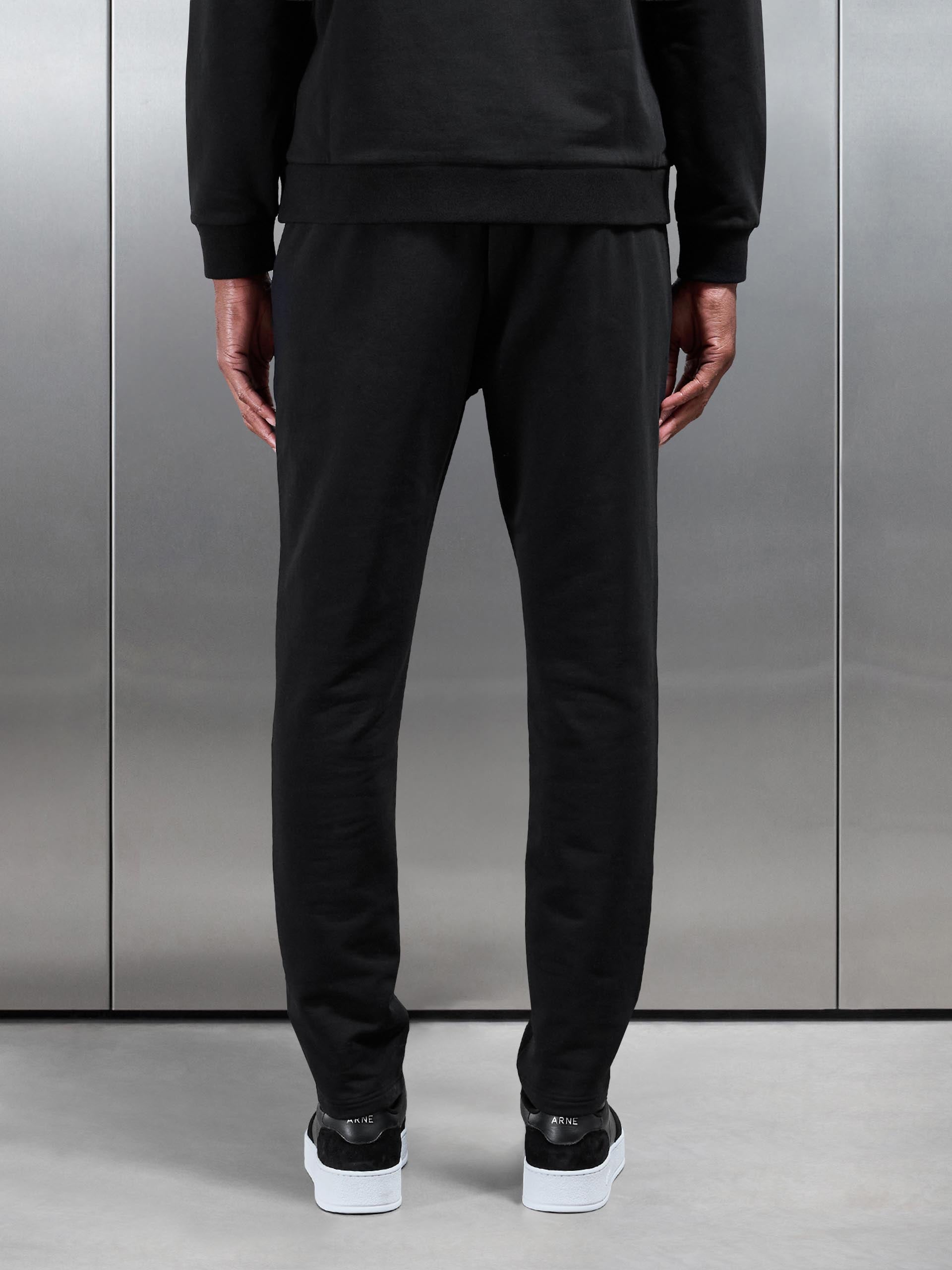 Mens Jersey Jogger in Black