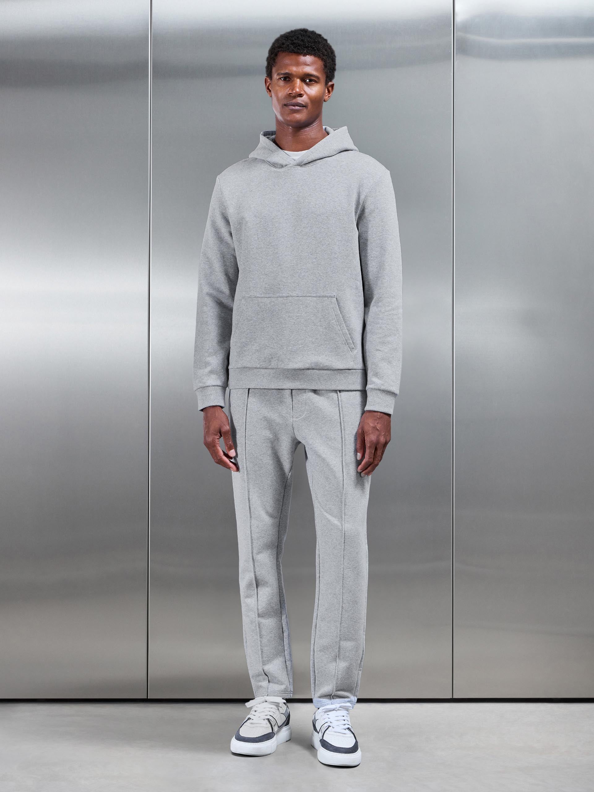 Mens Jersey Jogger in Marl Grey