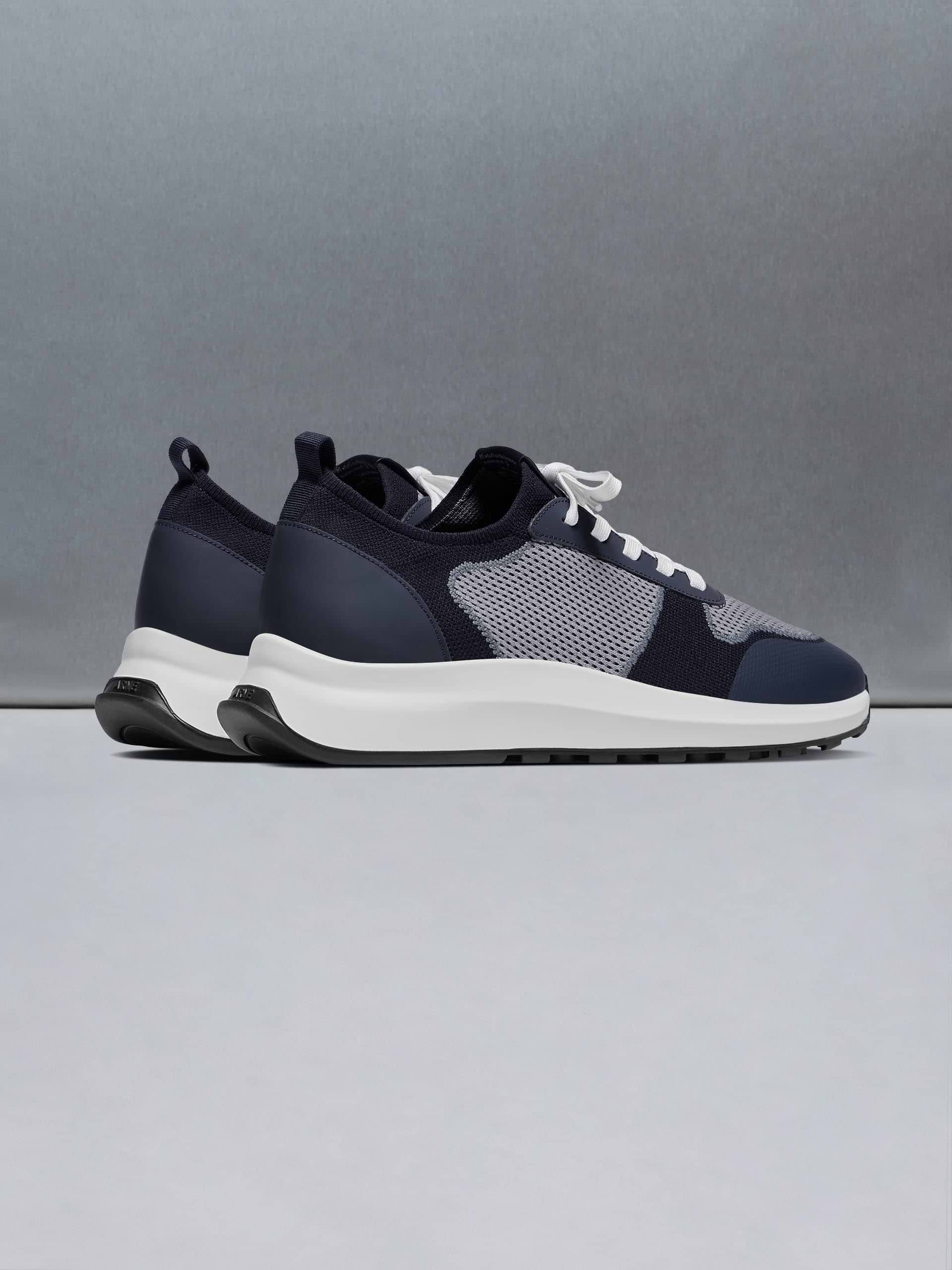 Knitted Runner in Air Force Blue
