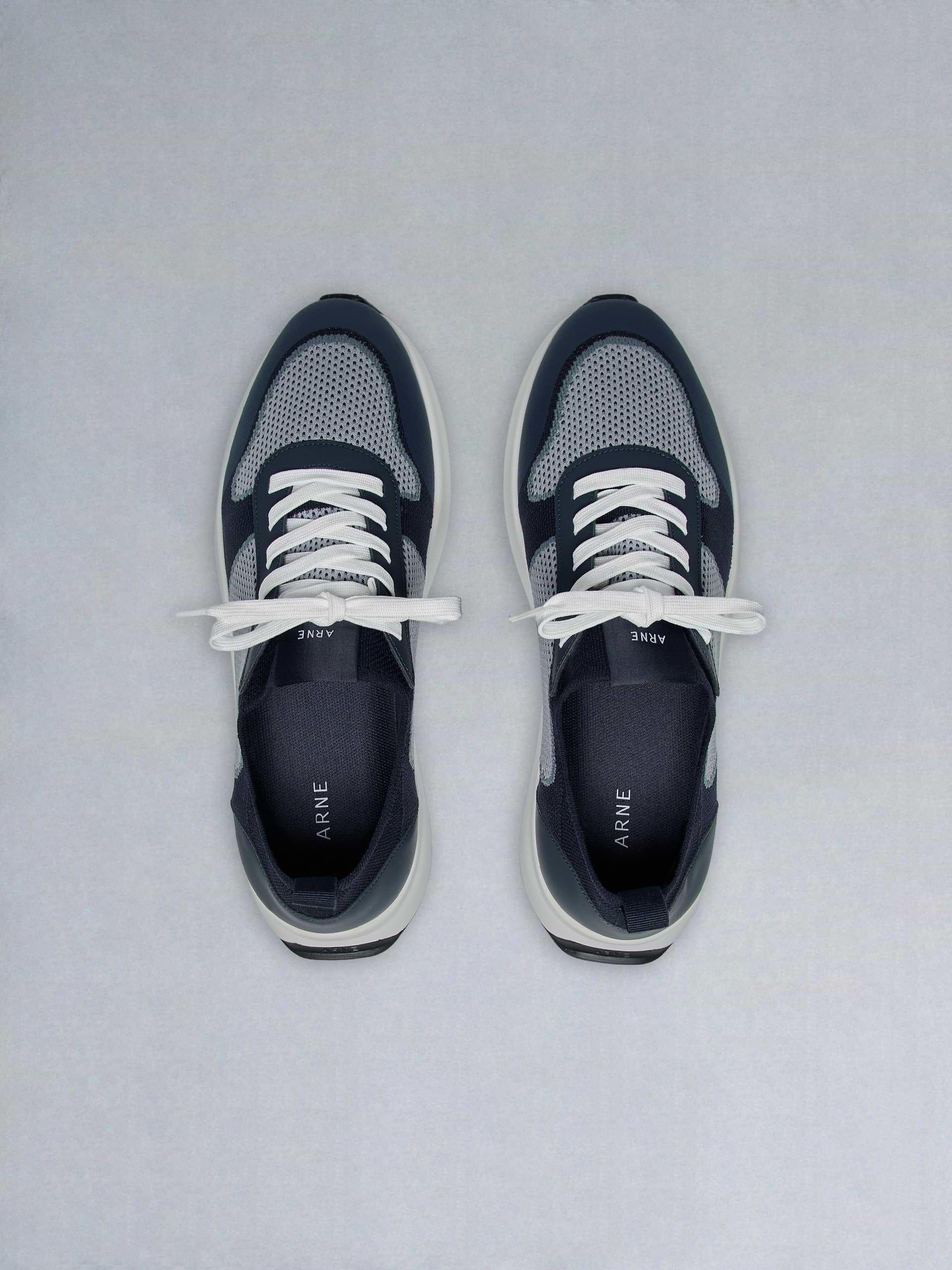 Knitted Runner in Air Force Blue