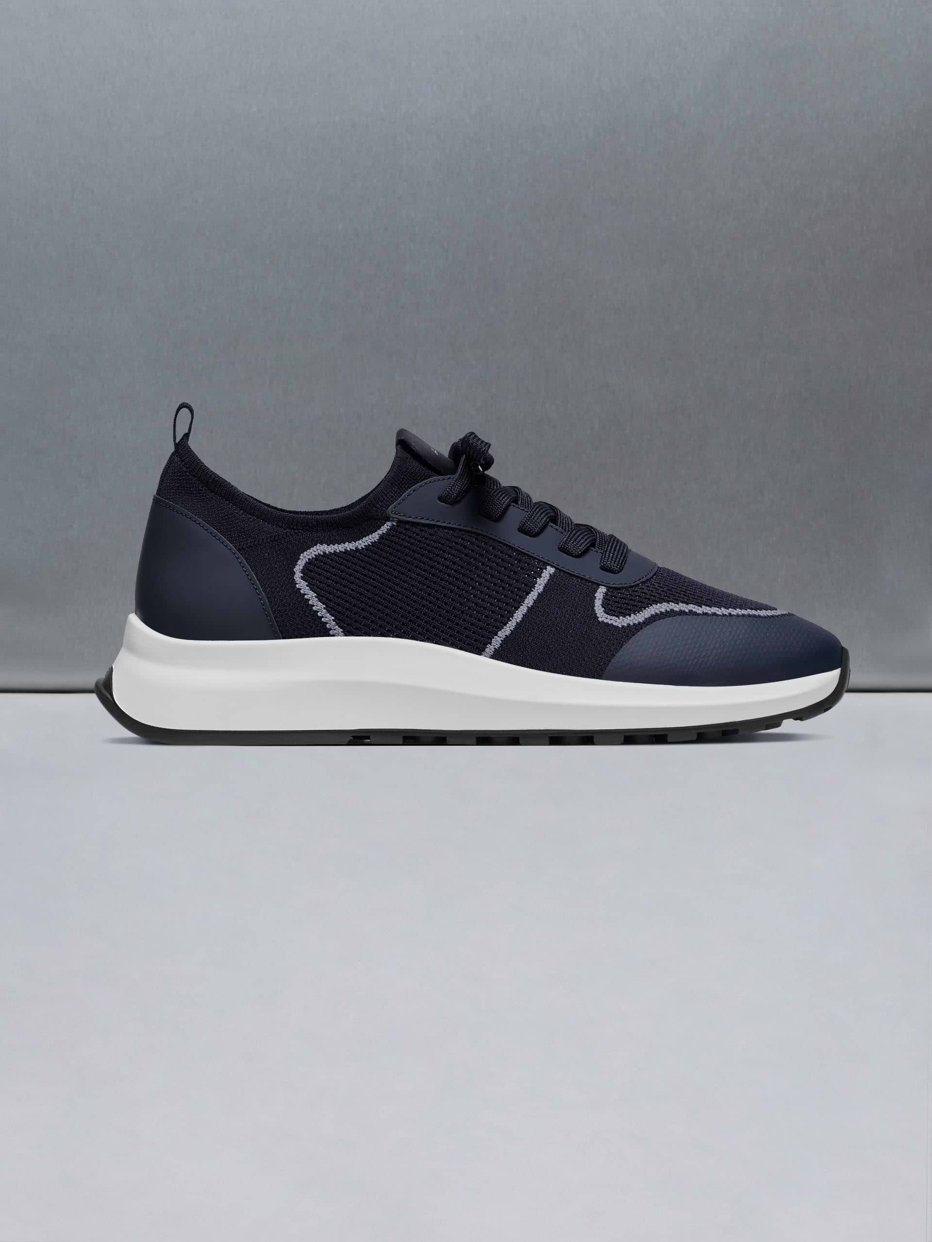 Knitted Runner in Navy