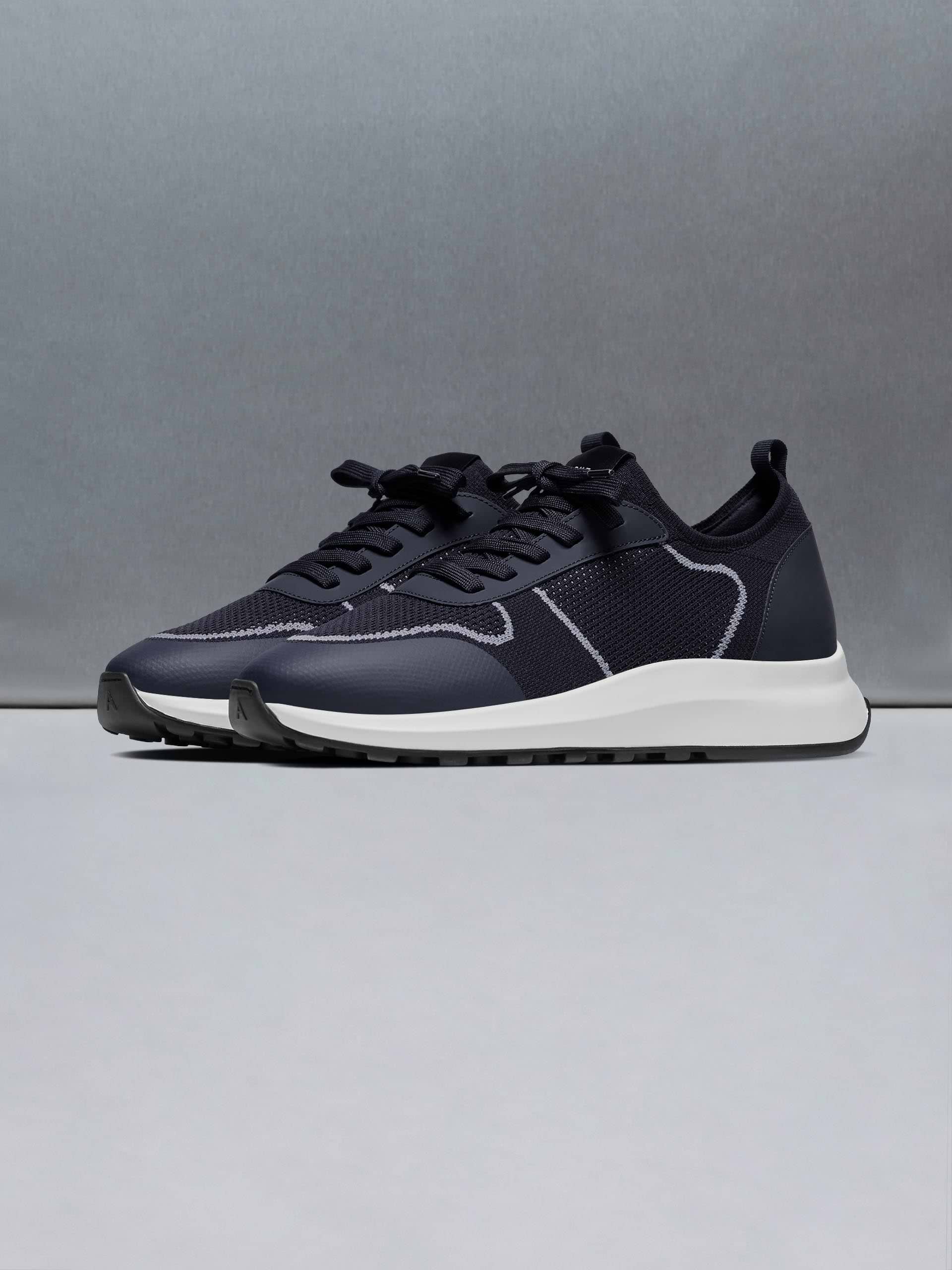 Knitted Runner in Navy