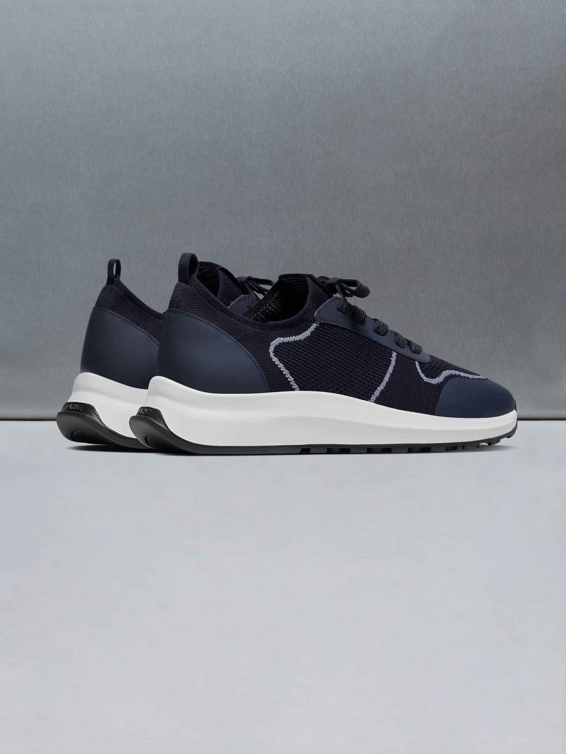 Knitted Runner in Navy
