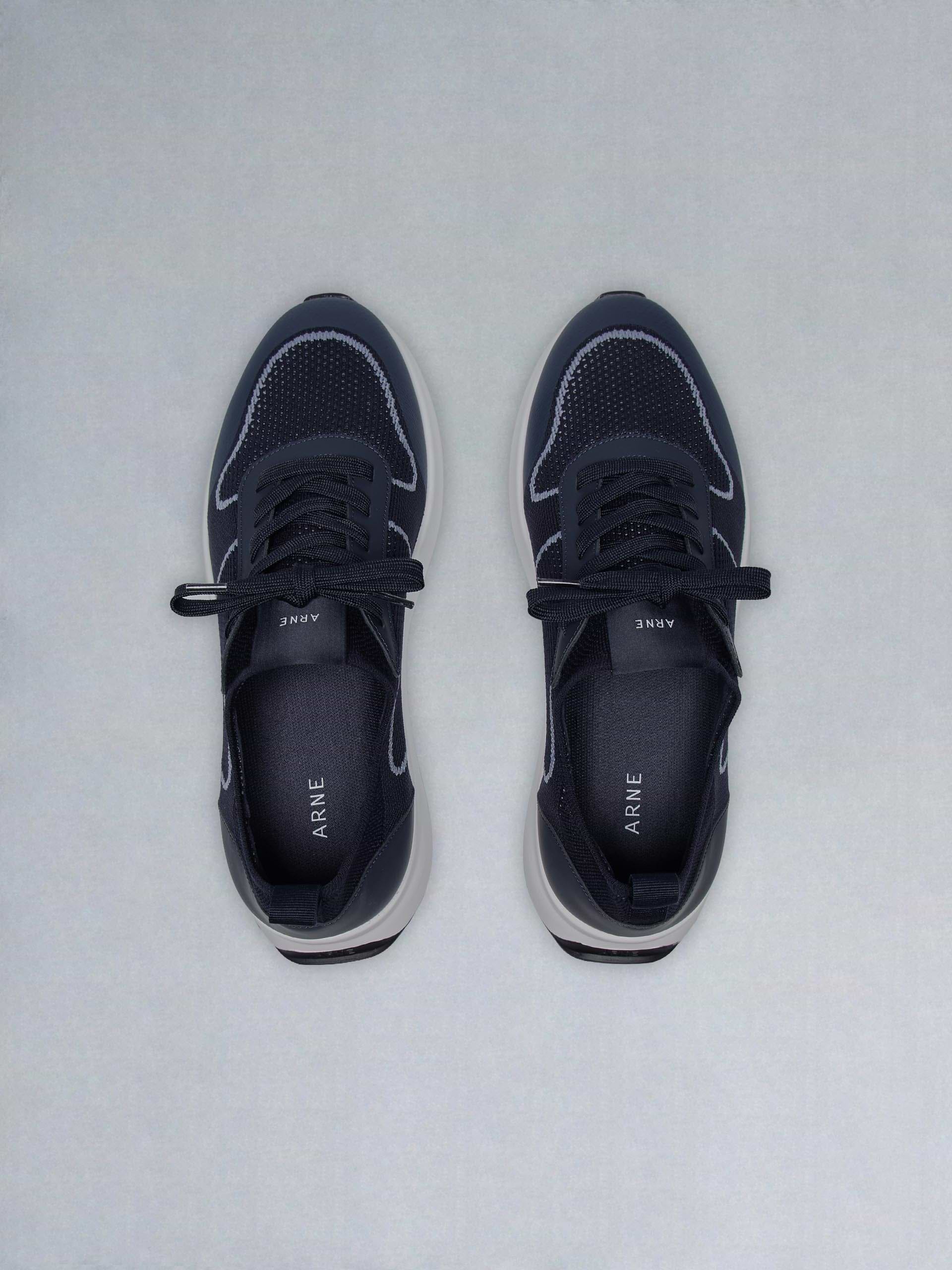 Knitted Runner in Navy